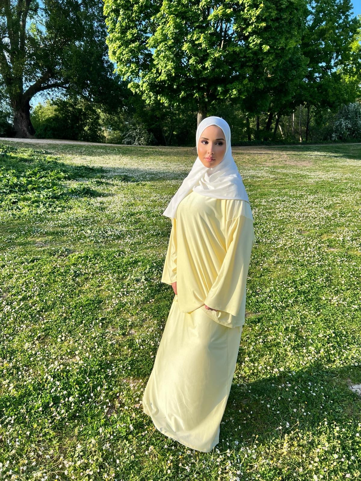Burkini jupe avec legging intégré au Burkini + voile