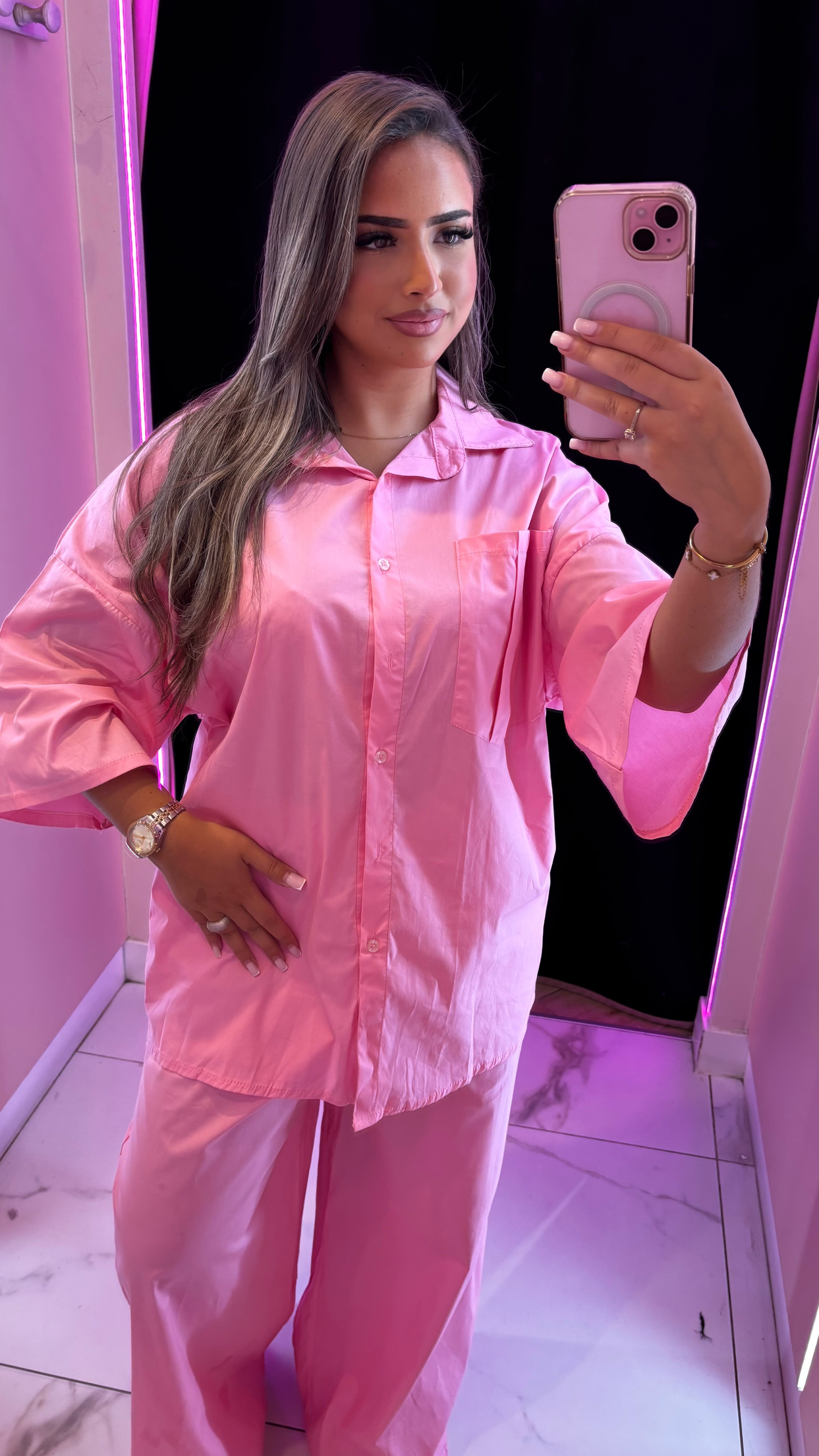 Ensemble chemise longue pantalon