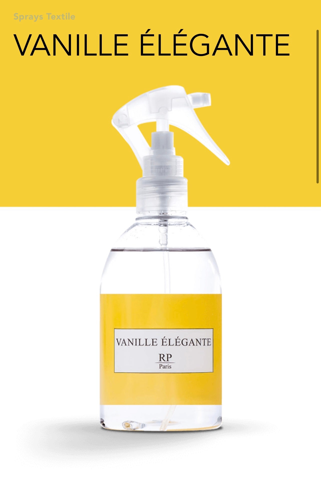 SPRAY TEXTILE VANILLE ELEGANTE 250ML