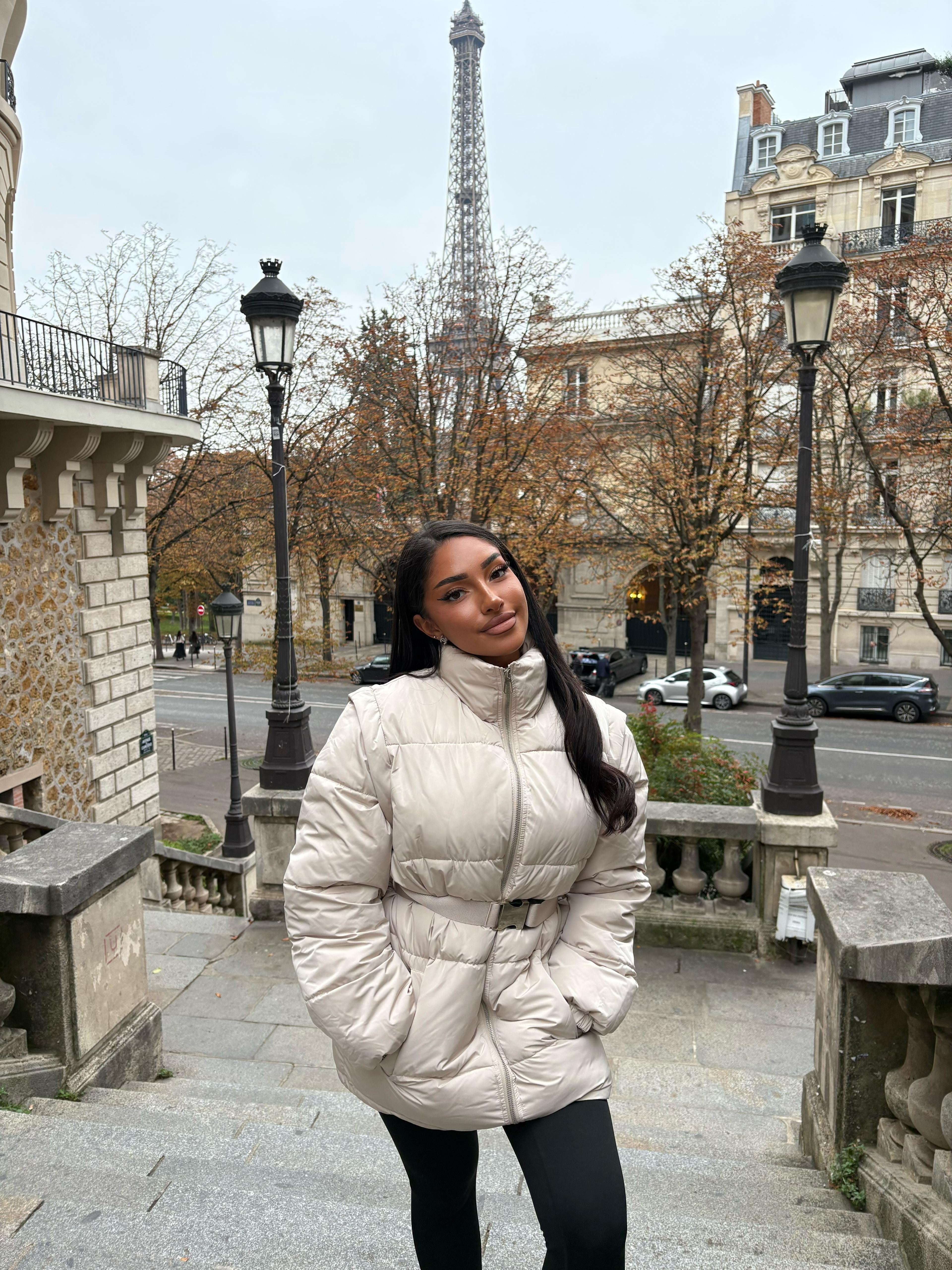 Doudoune Sofia avec ceinture
