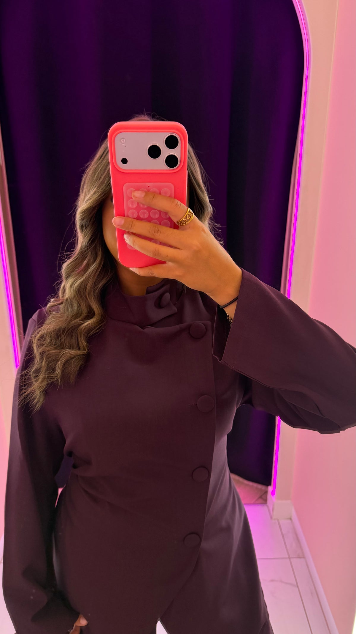 Magnifique ensemble prune