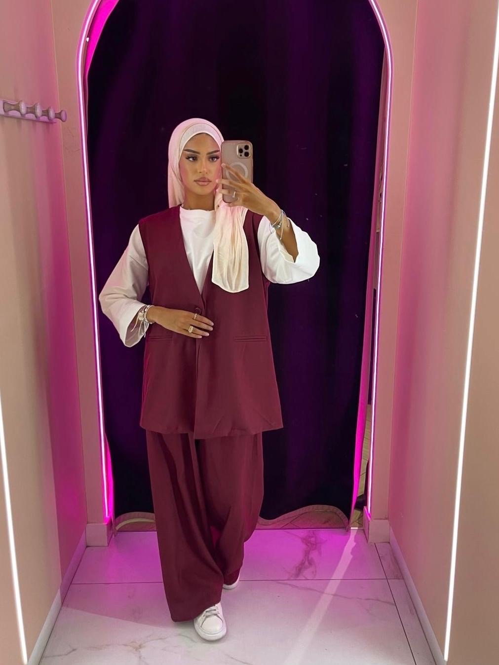 Ensemble tailleur sans manche