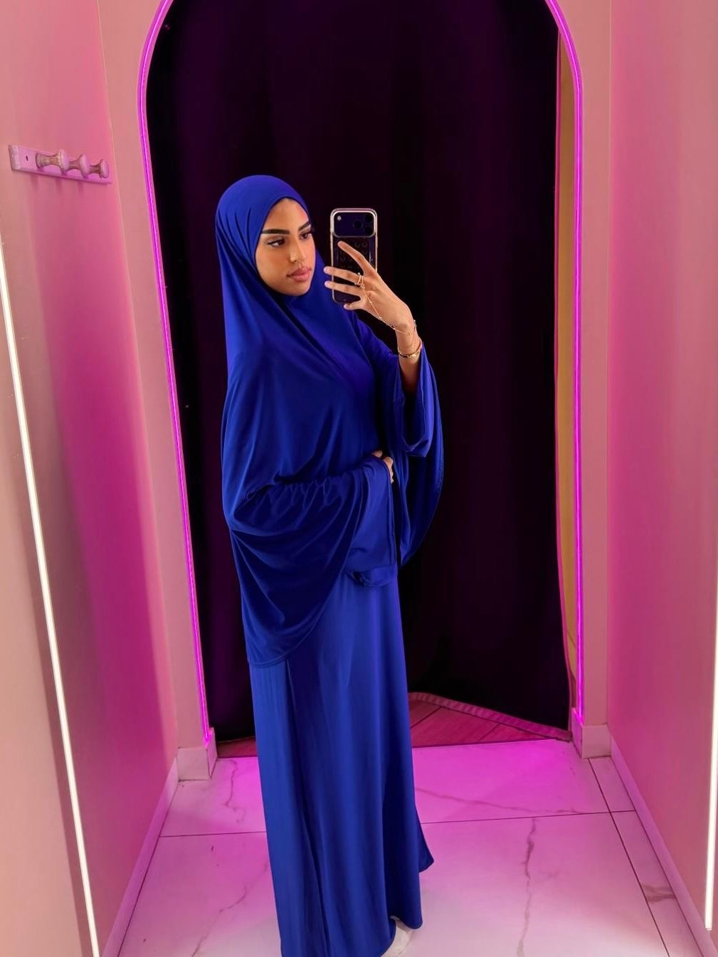 Abaya robe + Hijab à enfilé