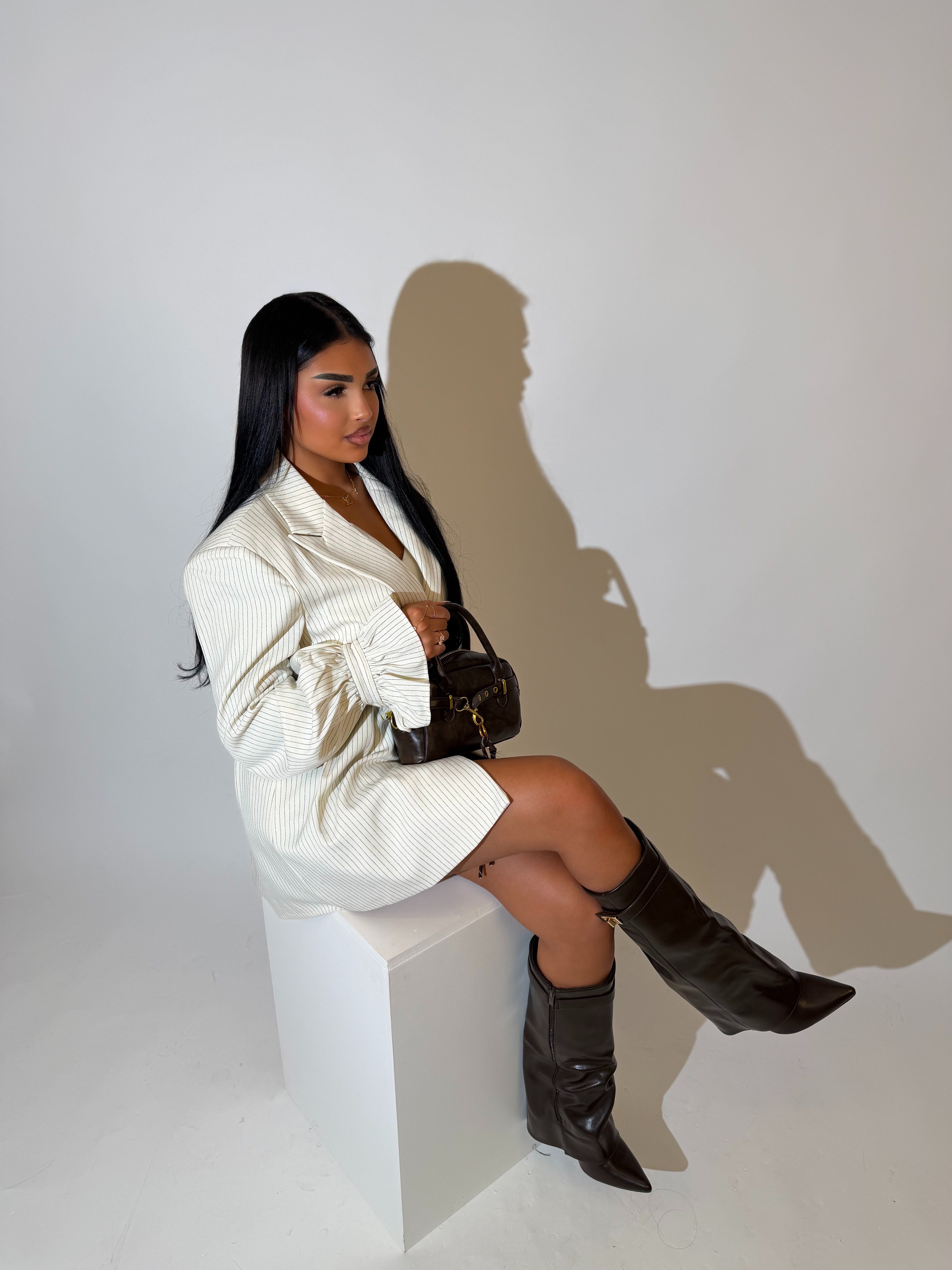 Blazer robe rayure Classy