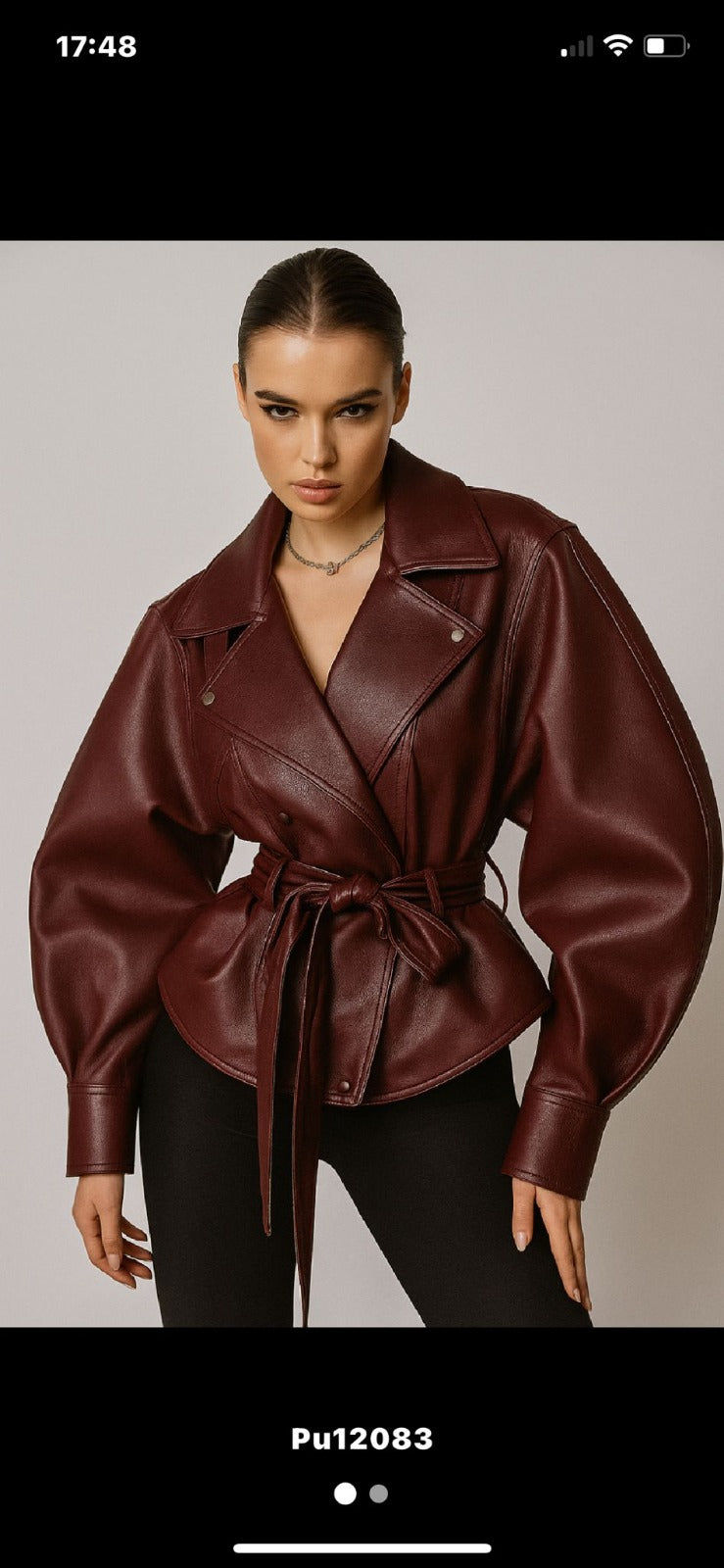 Veste simili pépite oversize taille unique