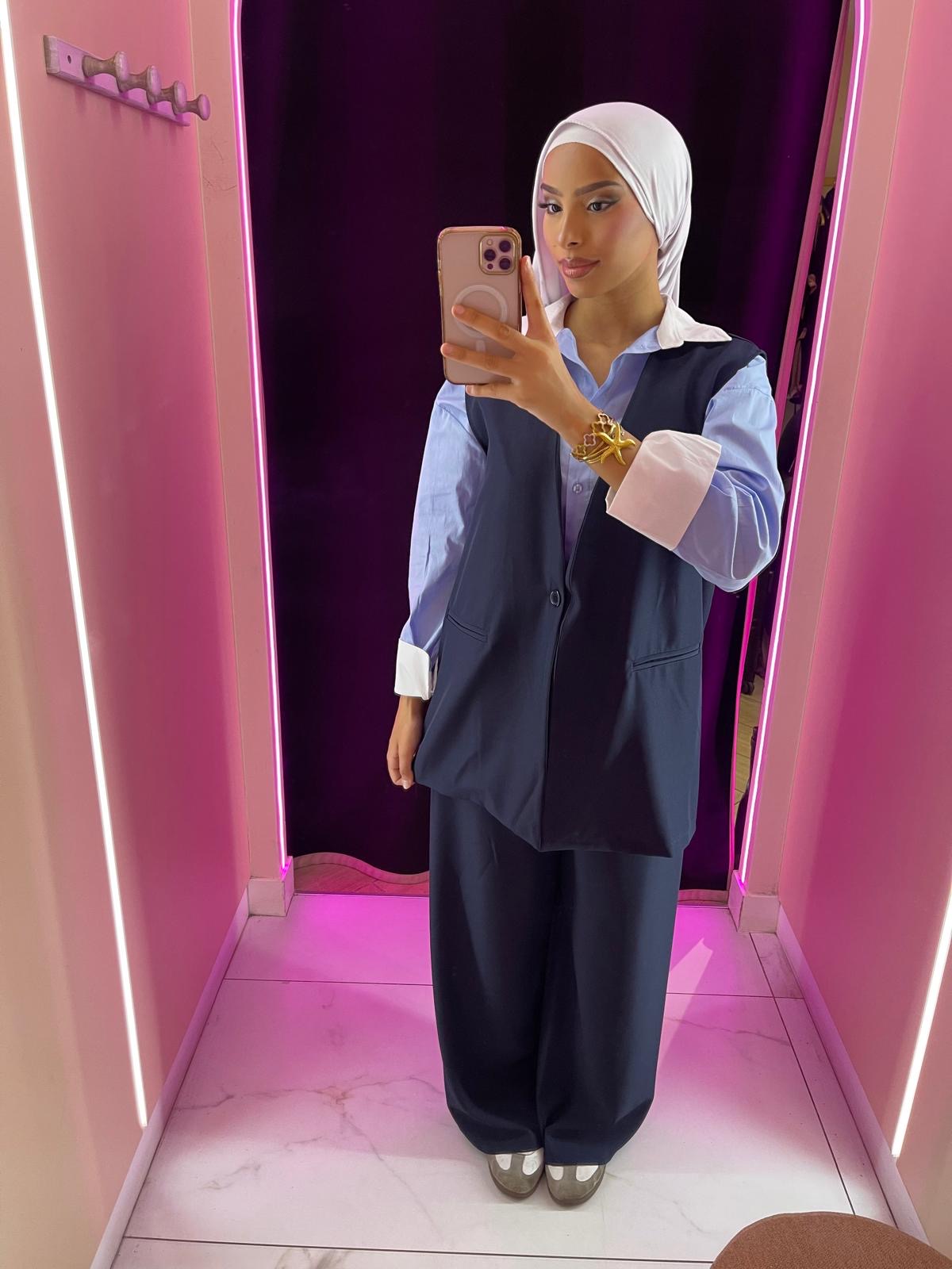 Ensemble tailleur sans manche