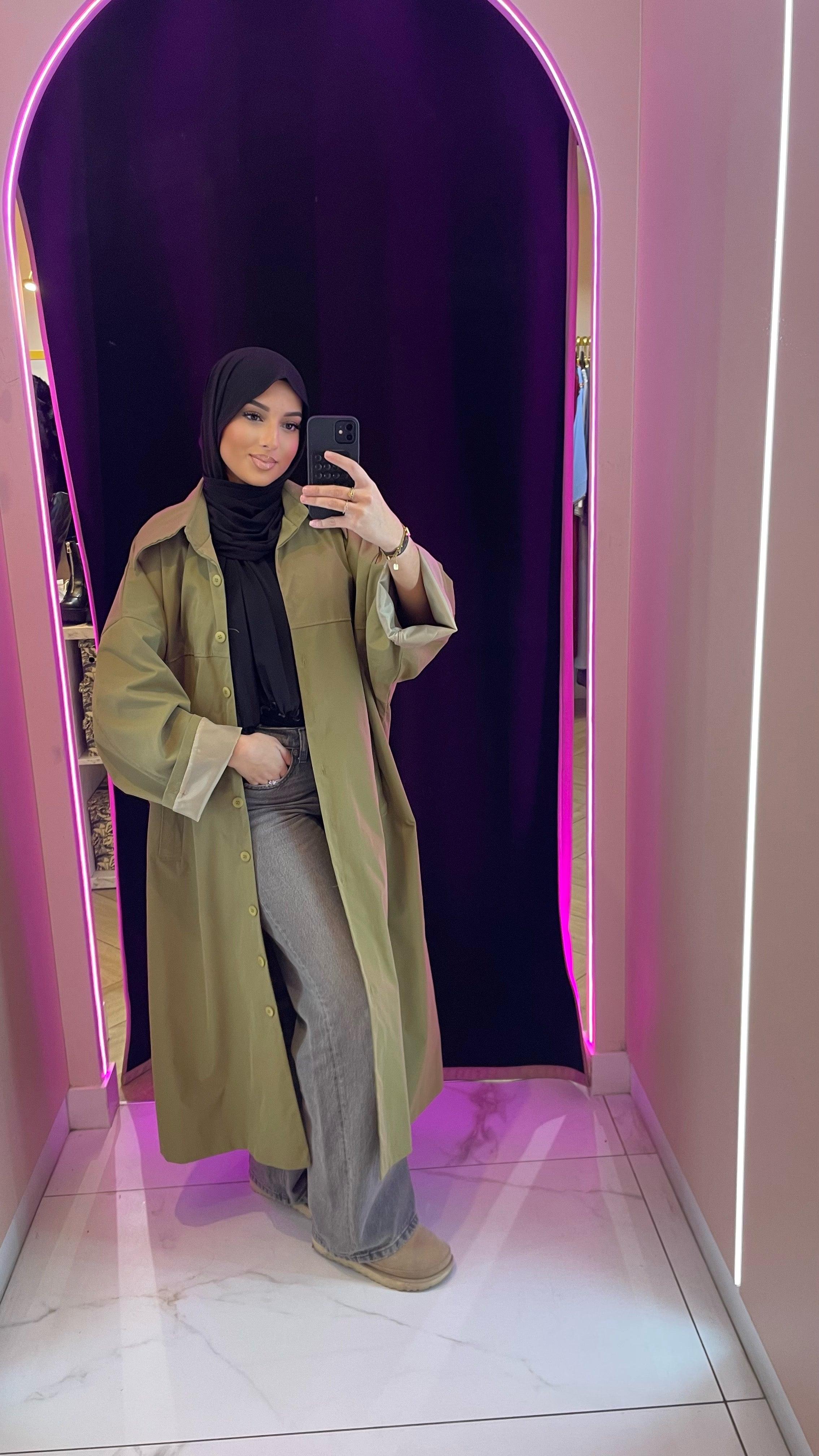 Trench long imperméable