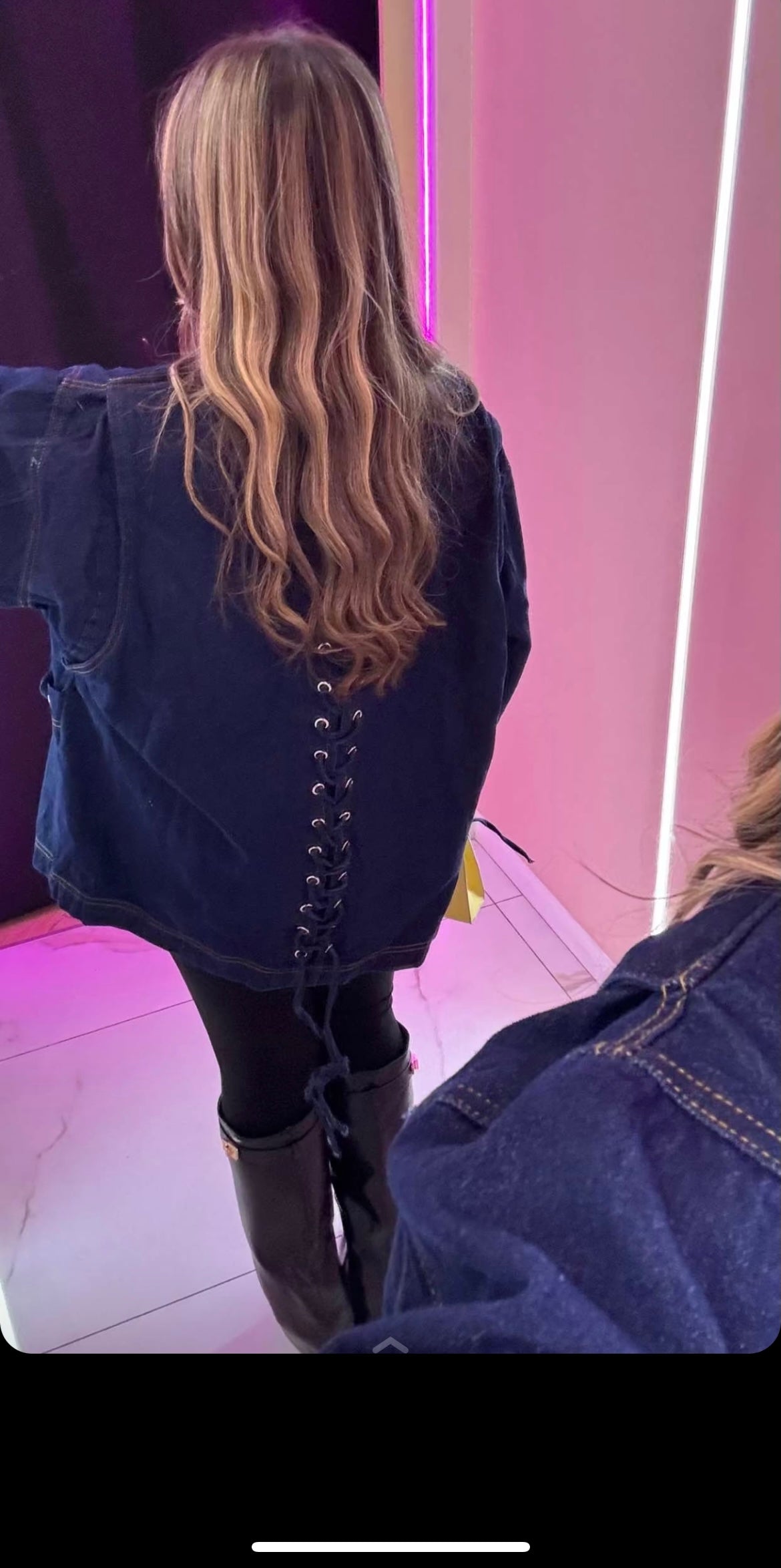 Veste tressé en jean
