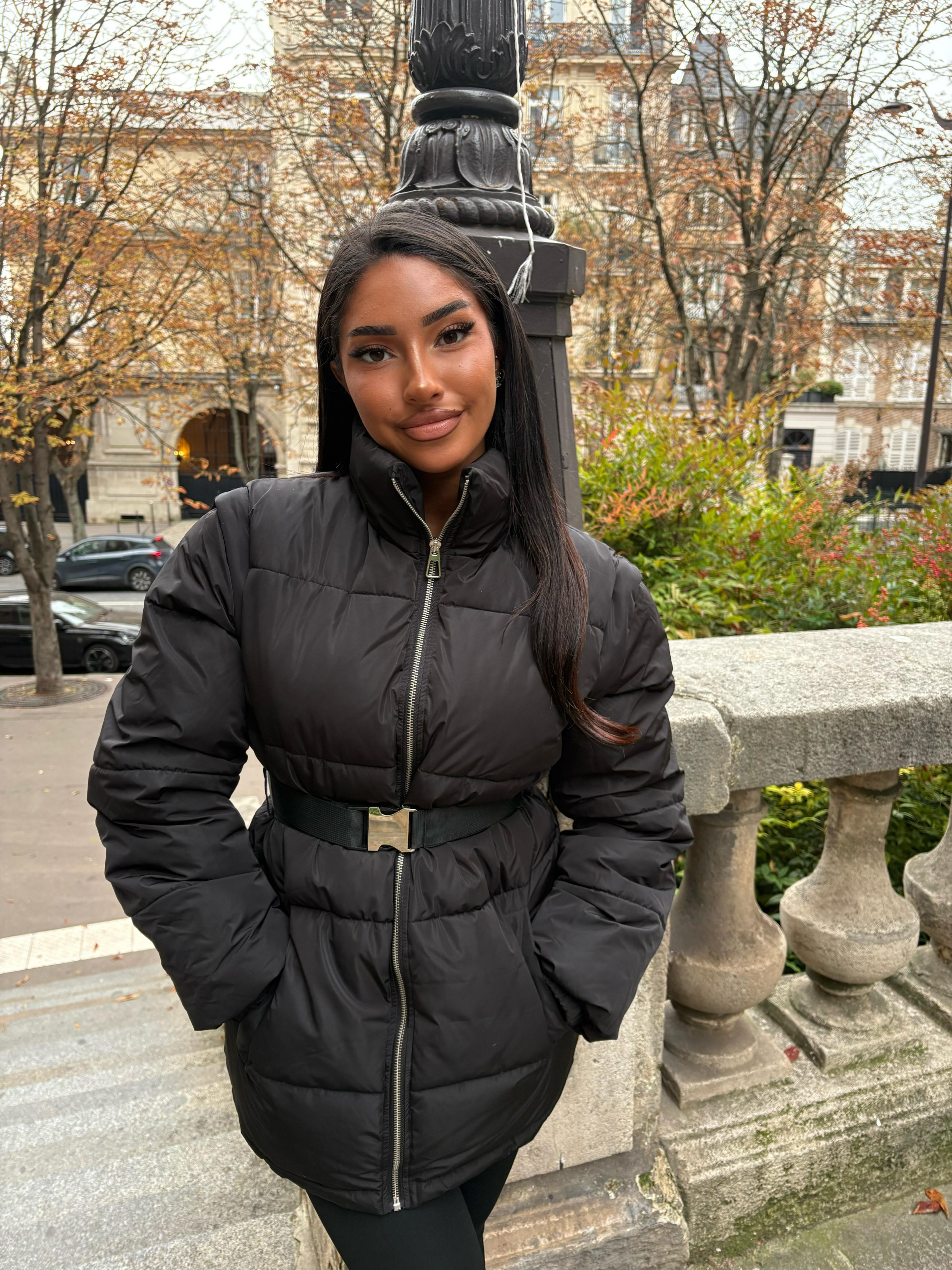 Doudoune Sofia avec ceinture