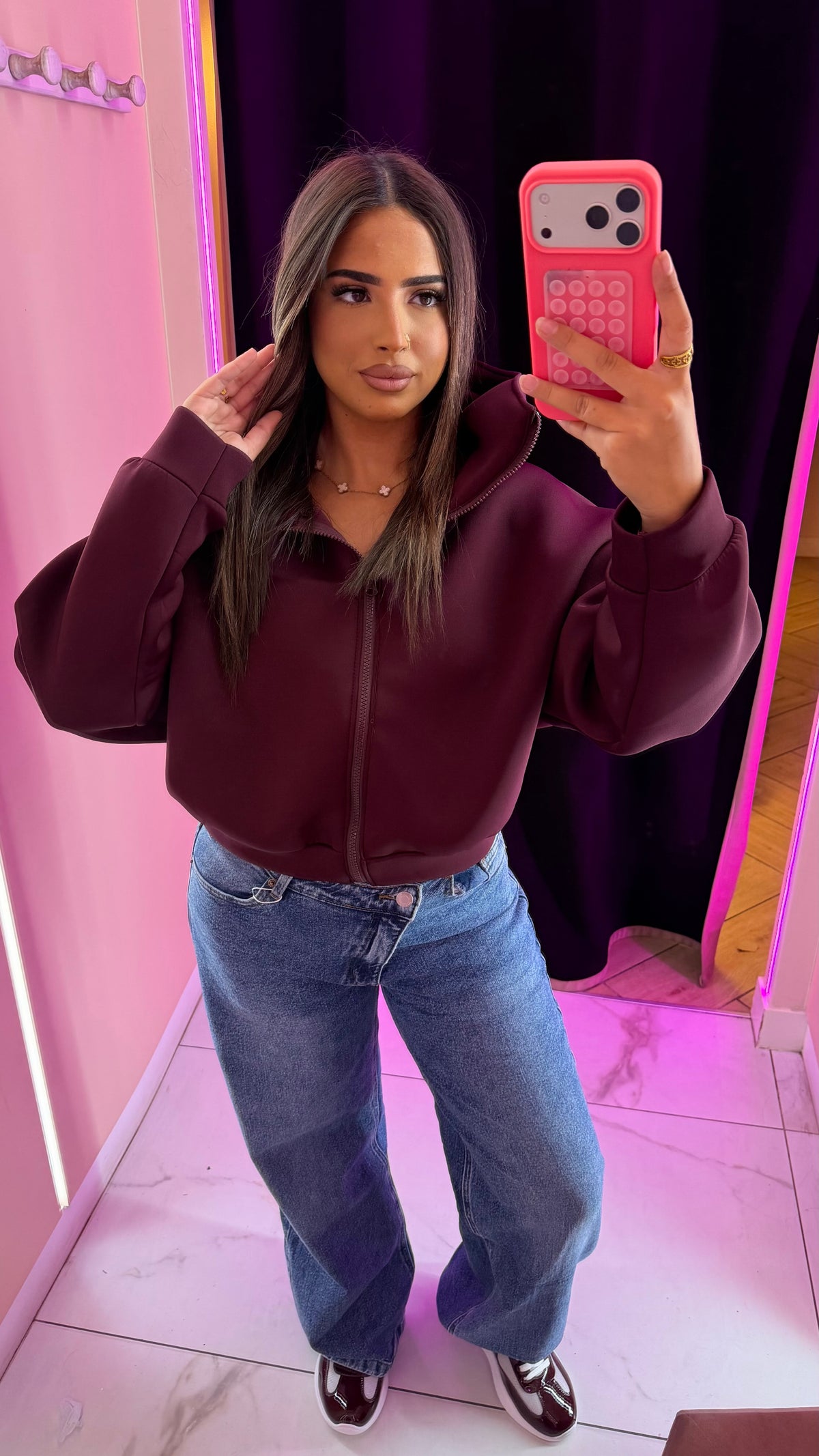 veste à zip capuche