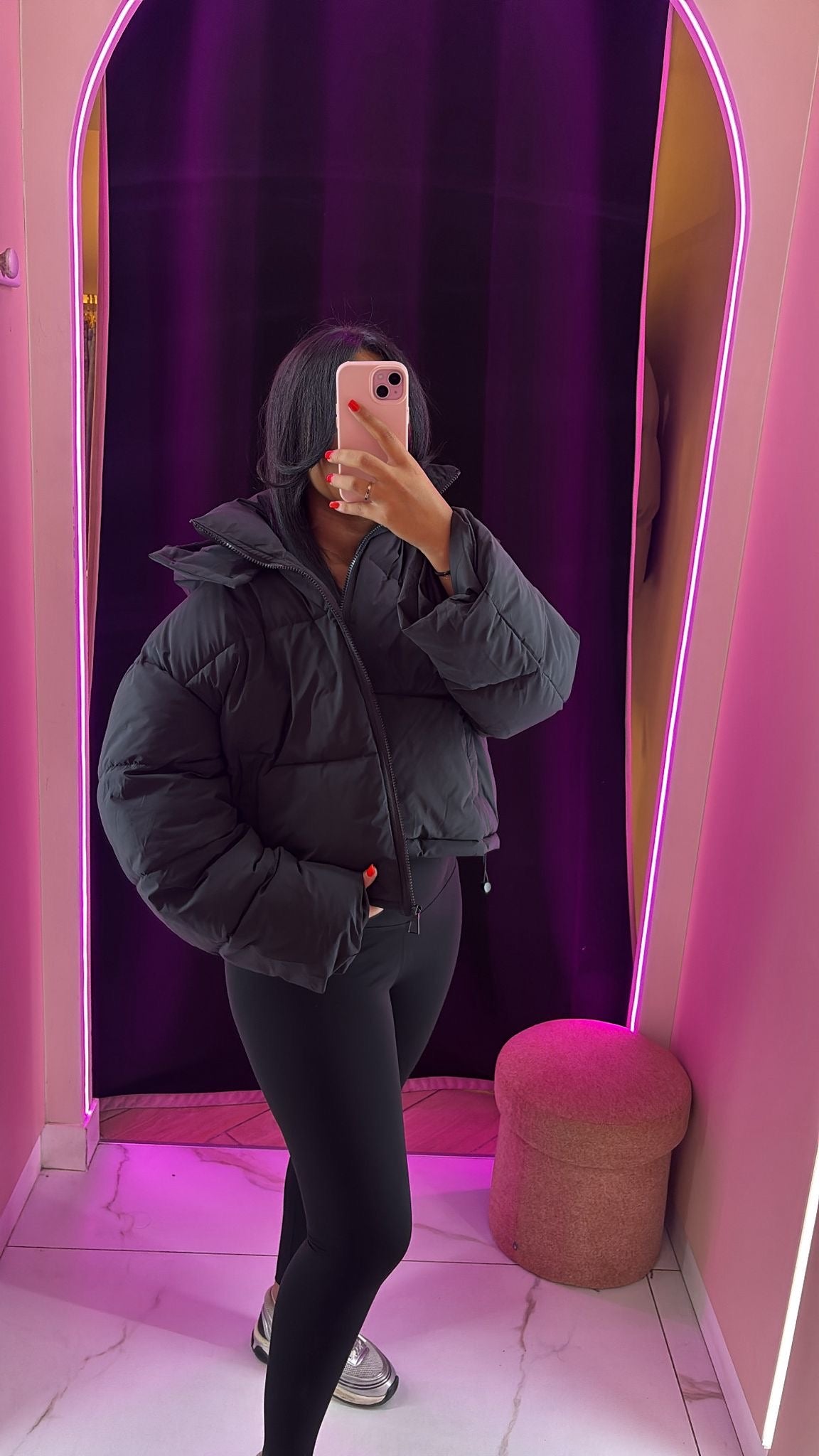 Doudoune courte oversize