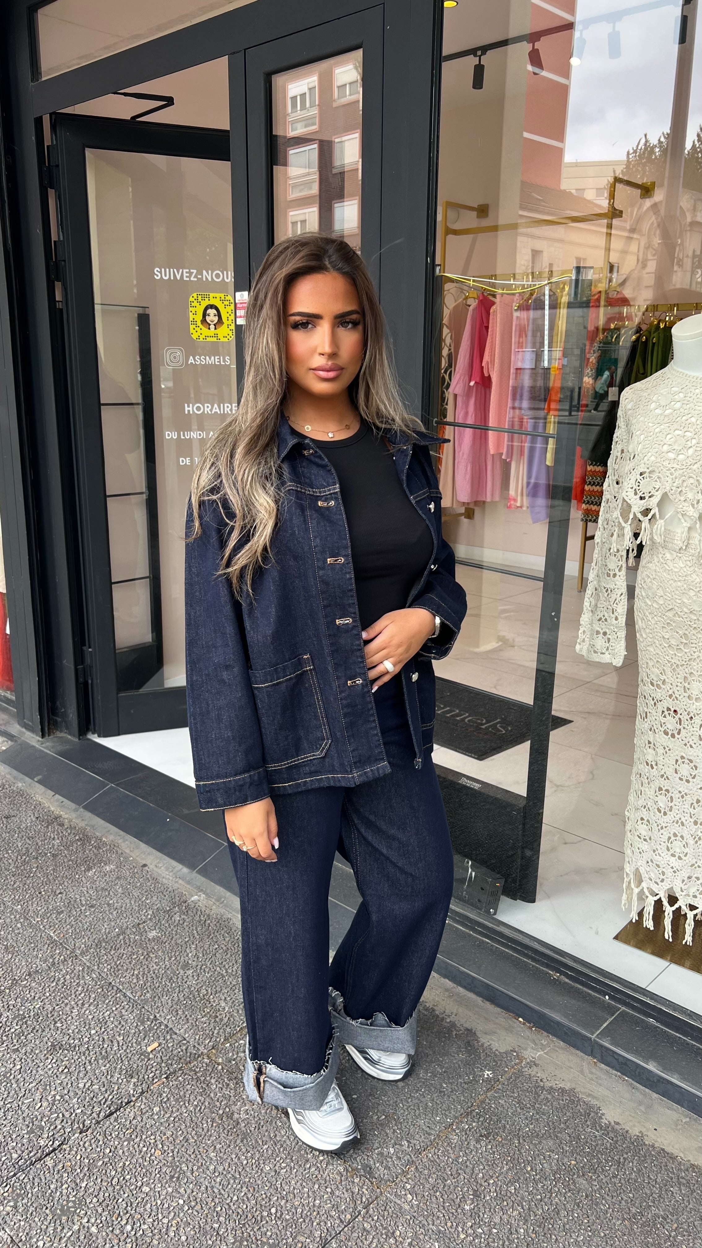 Veste longue brut