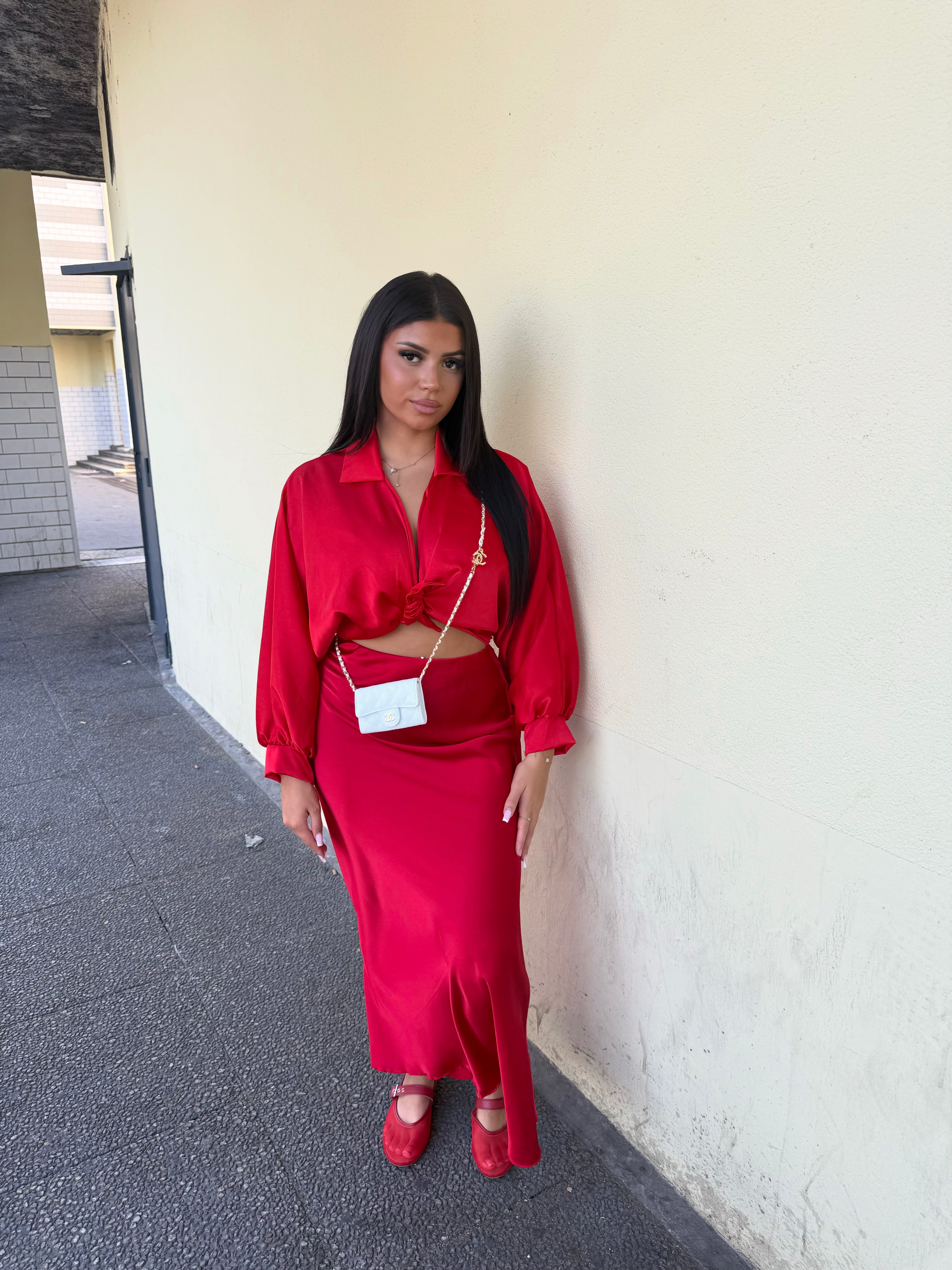 Ensemble jupe à noeud