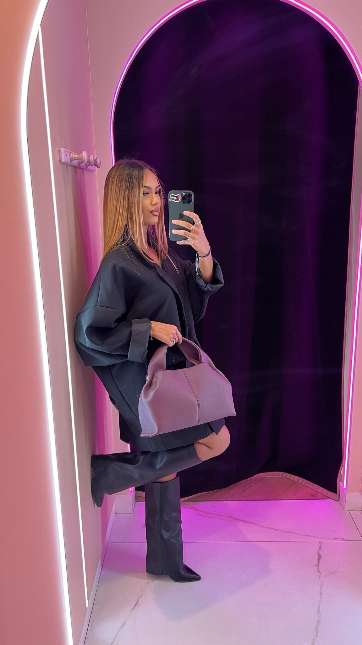 Veste blazer long oversize