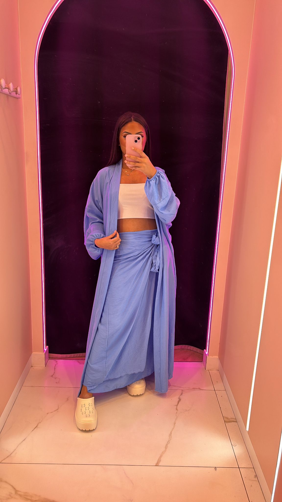 Ensemble kimono jupe