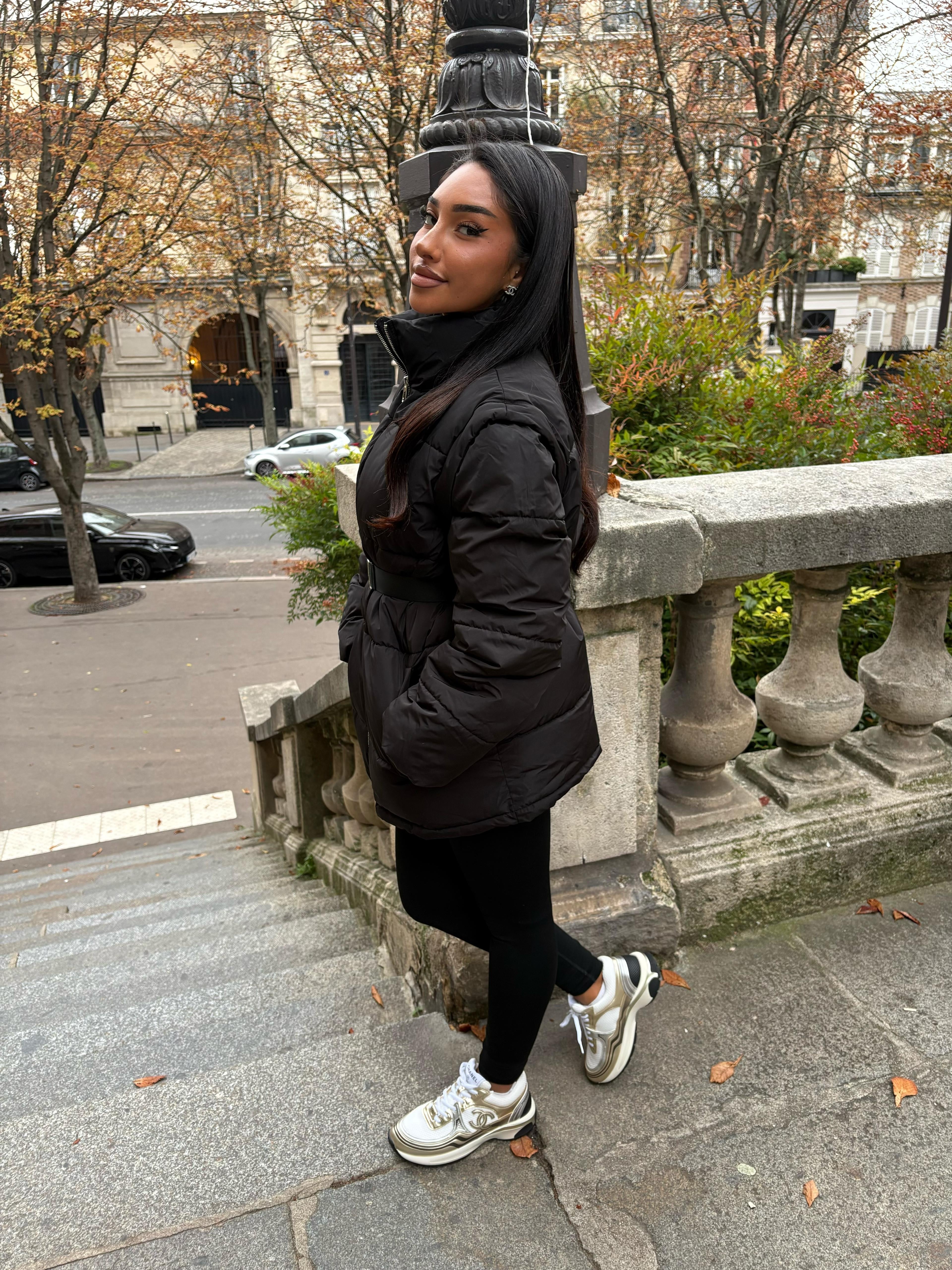 Doudoune Sofia avec ceinture