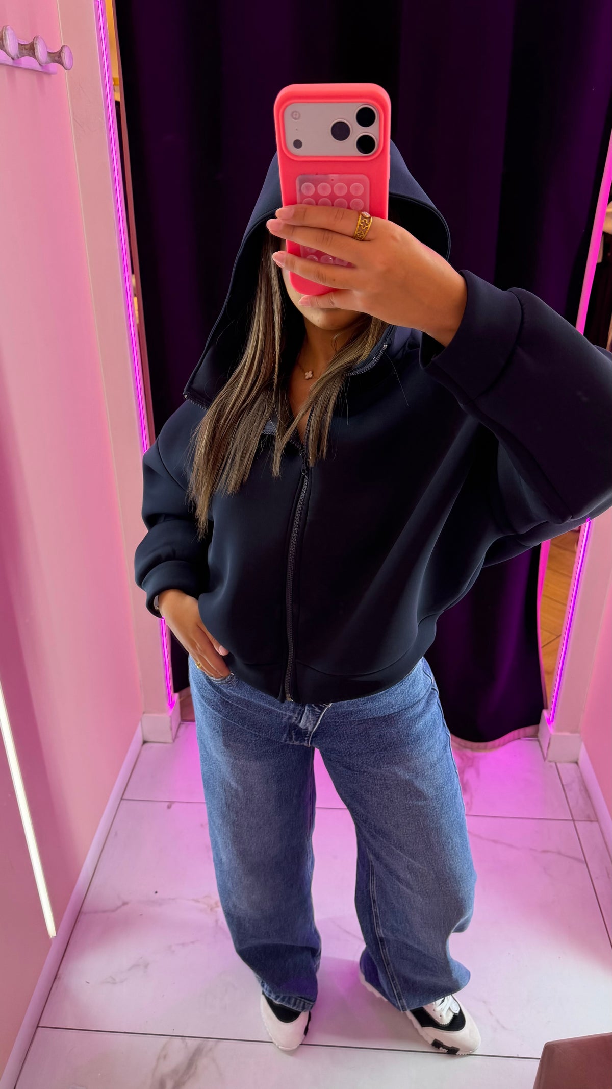 veste à zip capuche