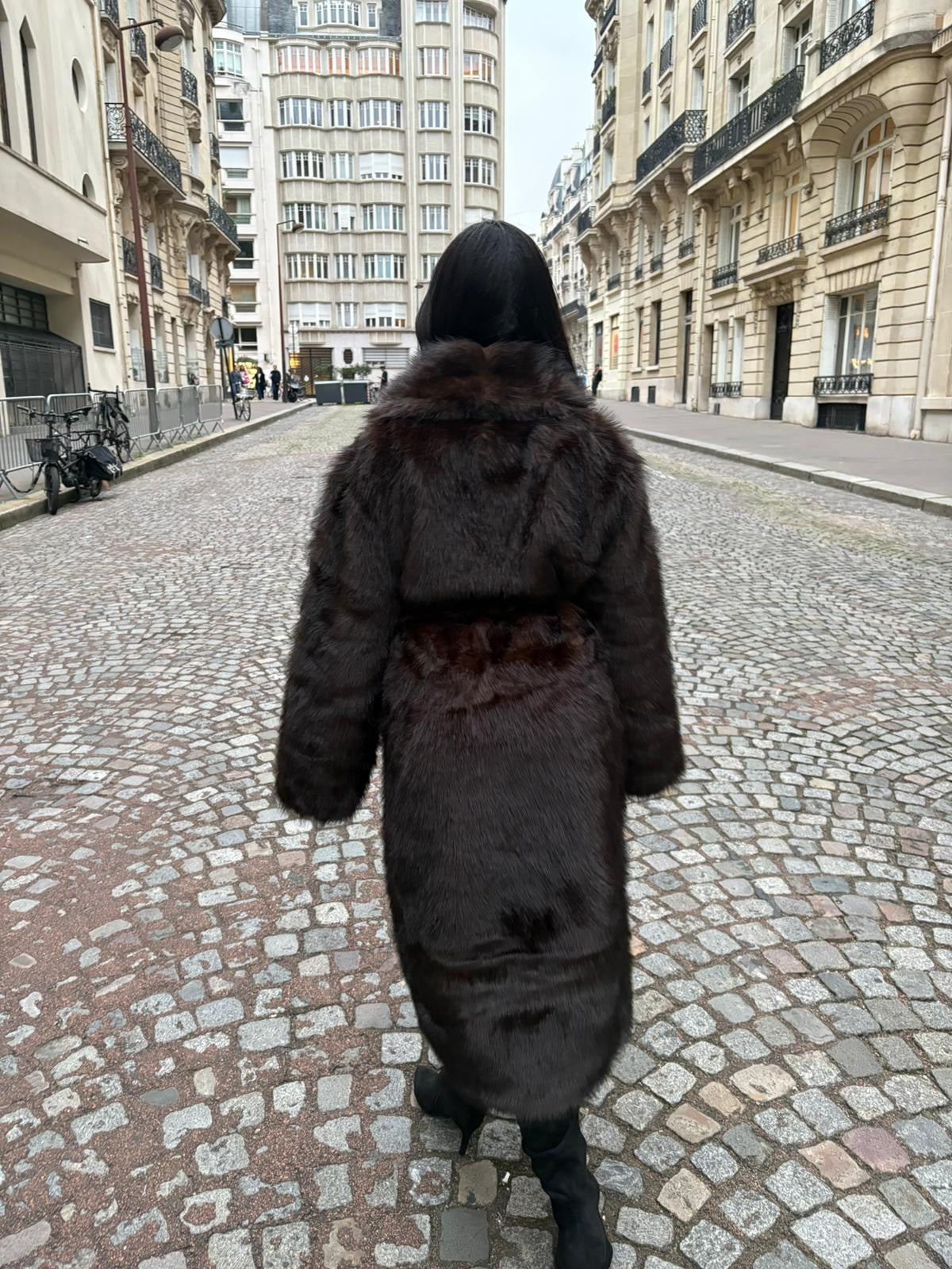 Fourrure vegan longue