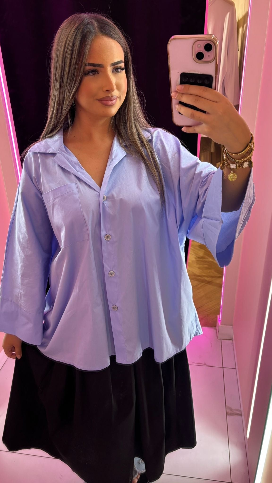 Chemise oversize en coton