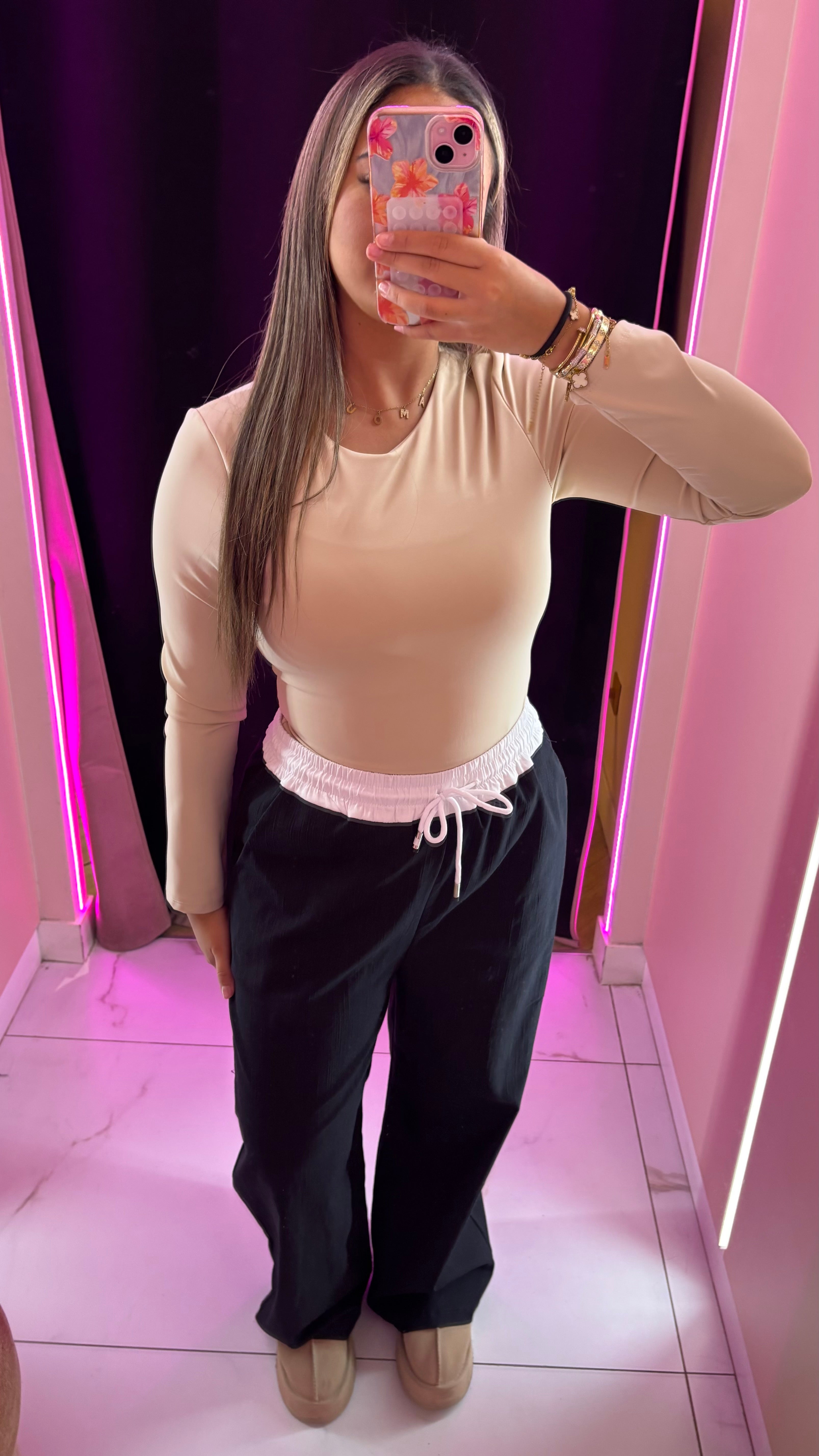 Pantalon à bande jean