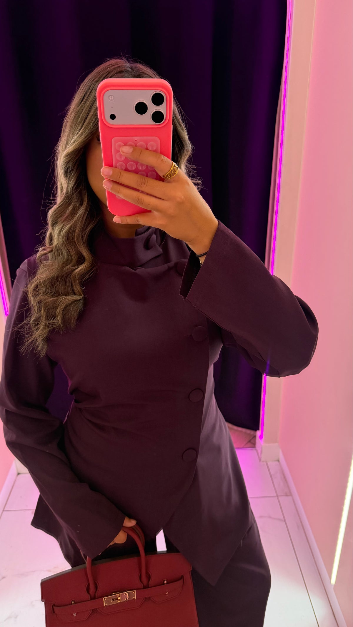 Magnifique ensemble prune