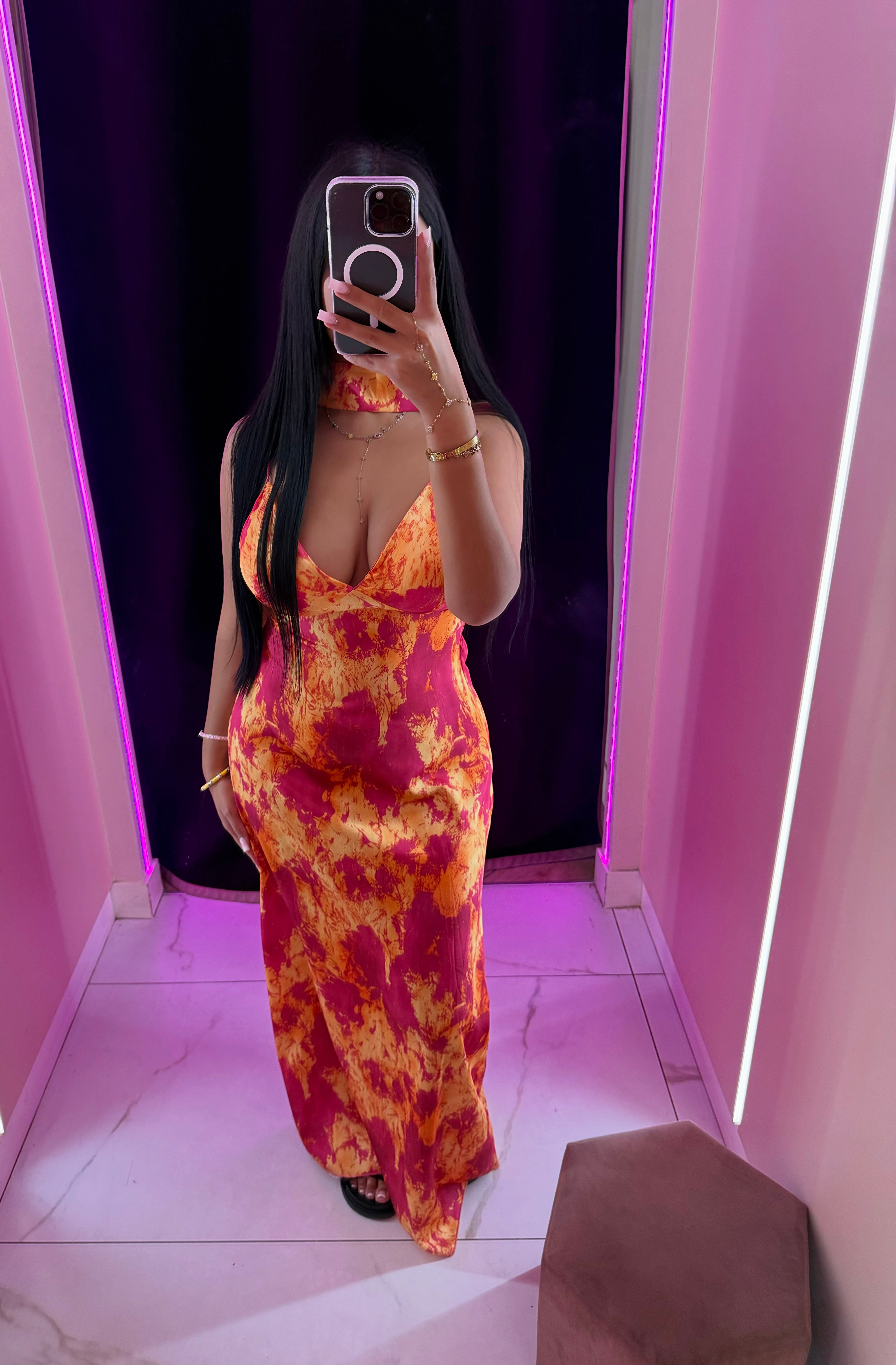 Robe avec écharpe star