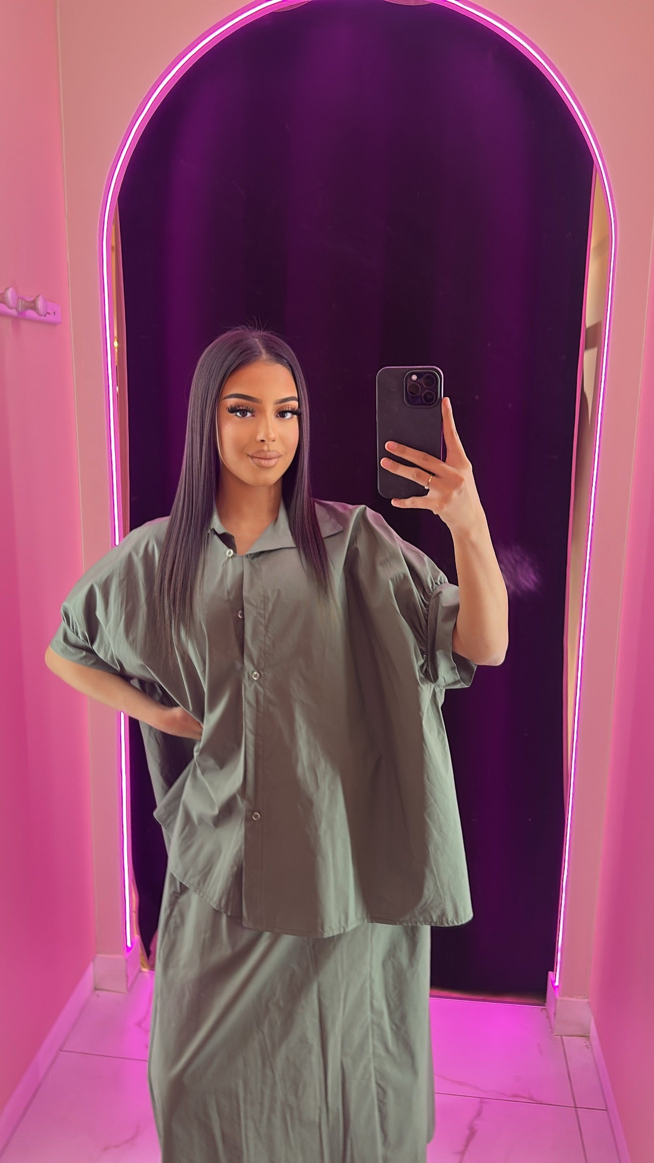 Ensemble chemise jupe soum