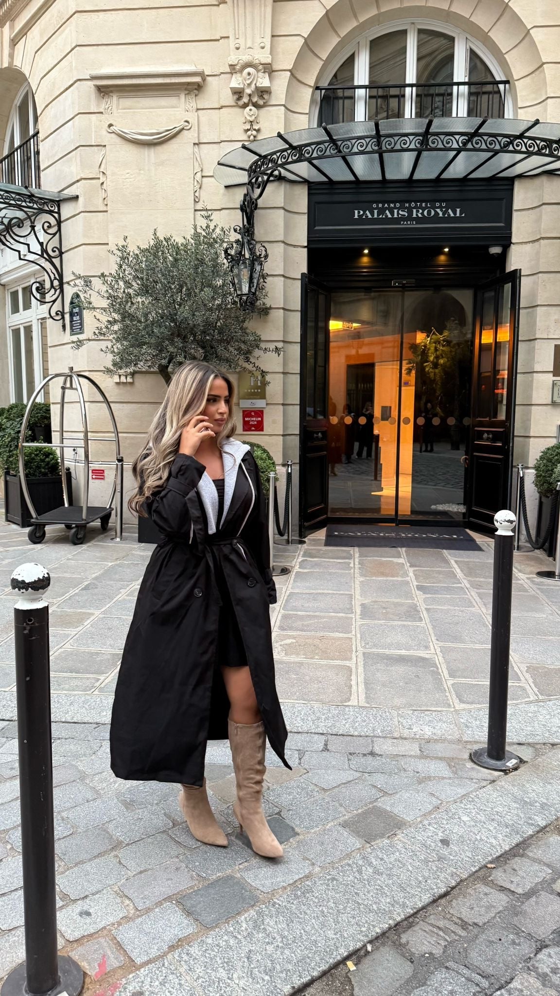 Trench classe à capuche