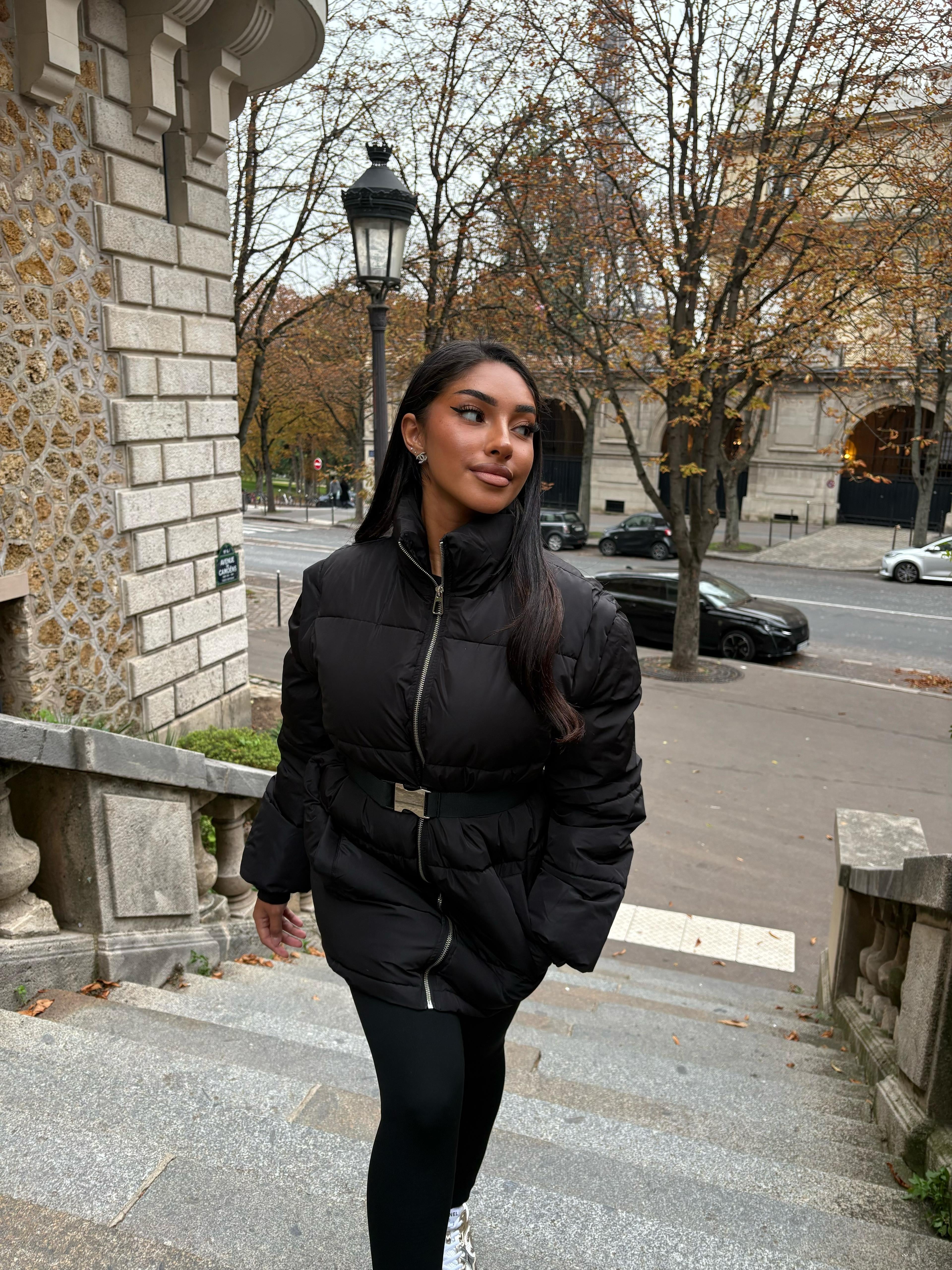 Doudoune Sofia avec ceinture