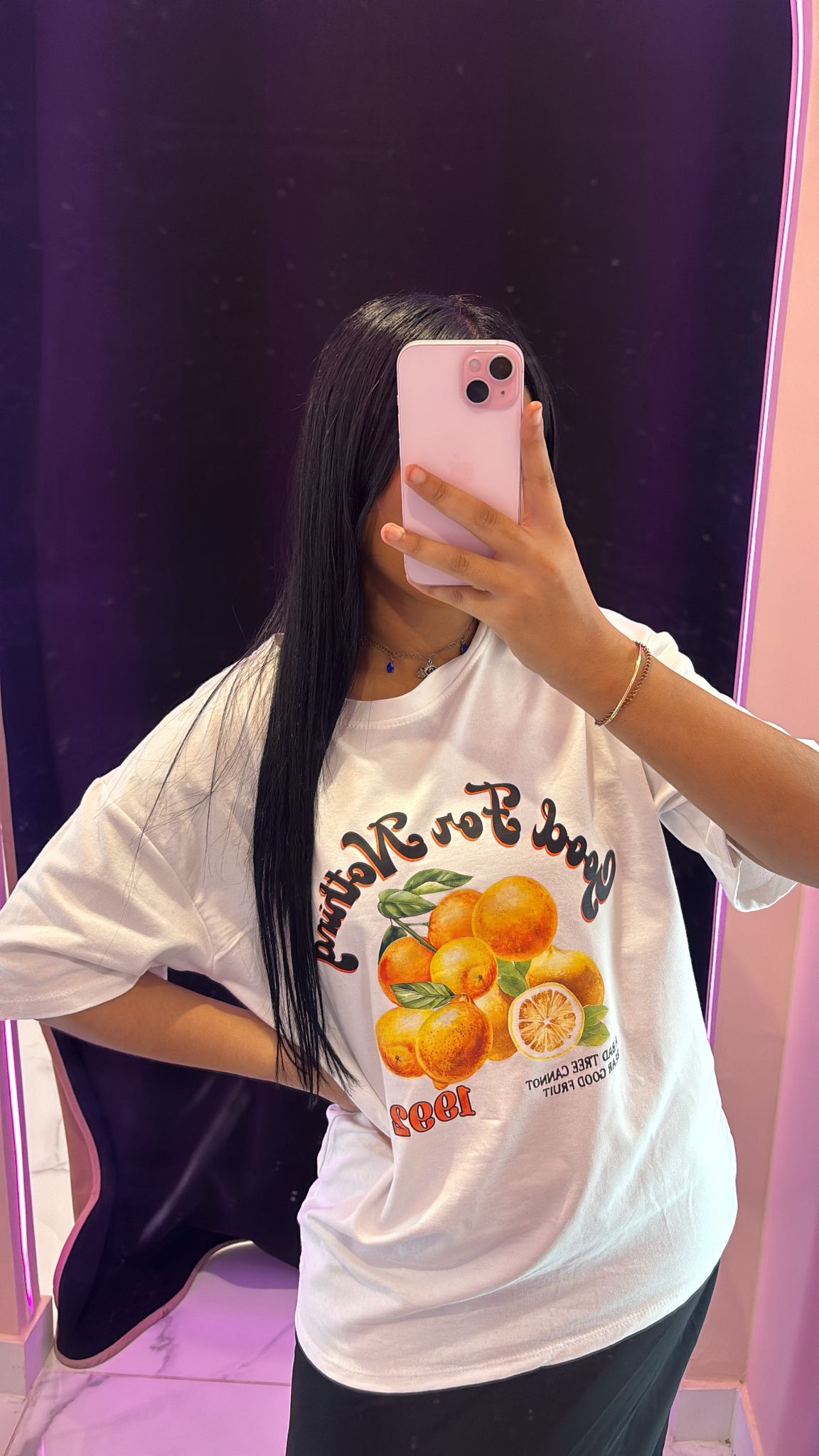 T-shirt mandarine over size