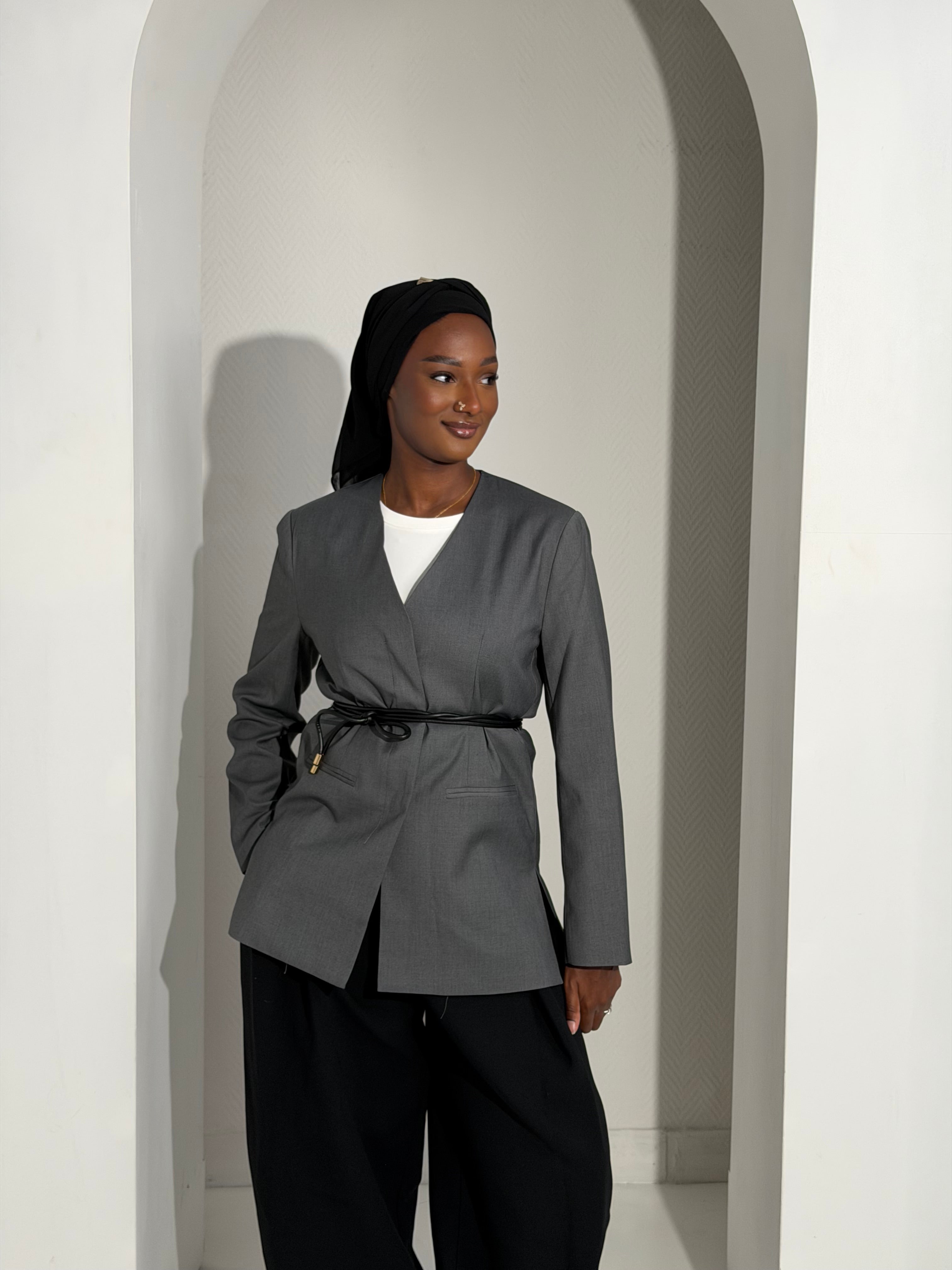 Blazer ceintré à la taille Kenza