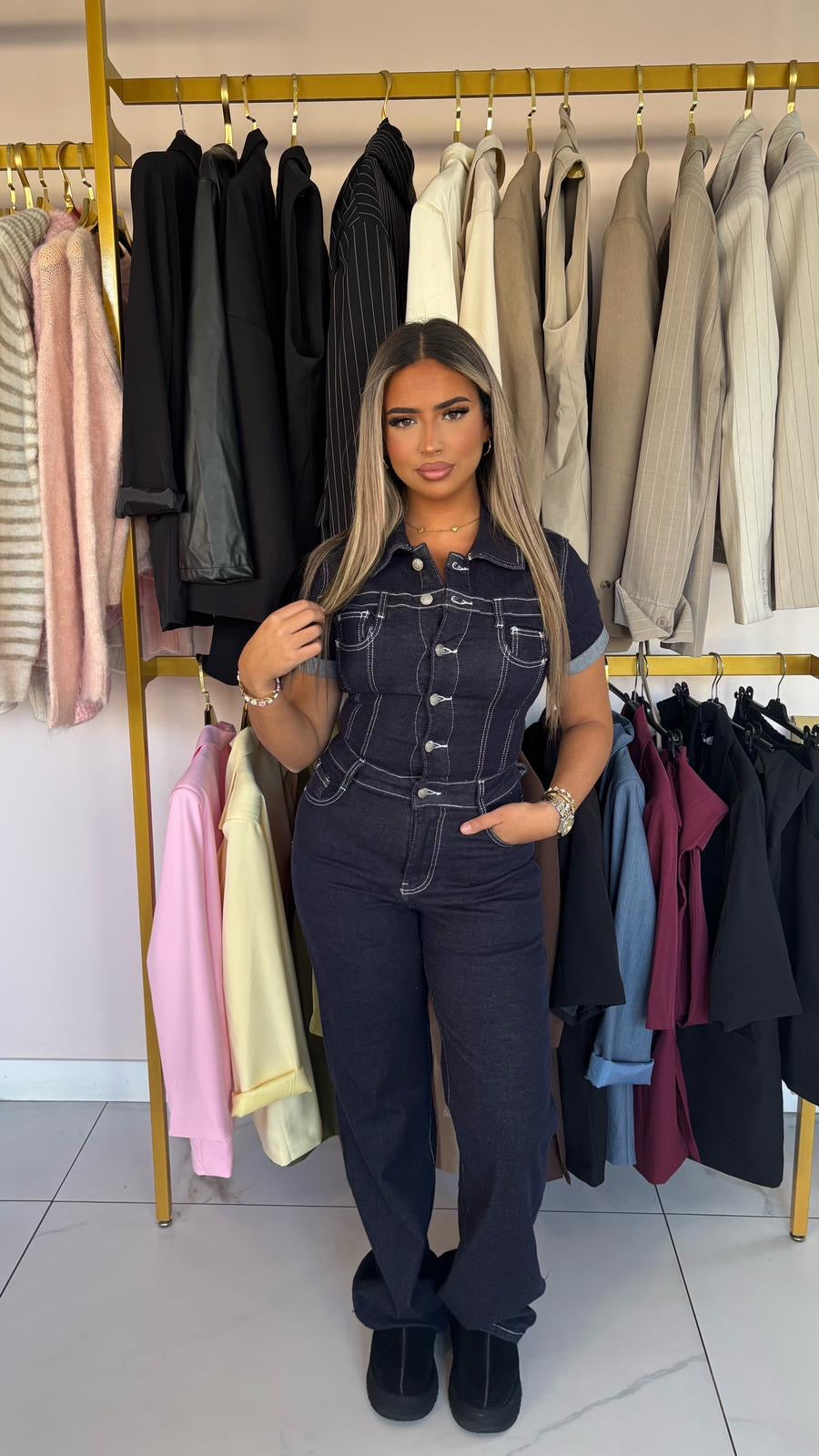 Combinaison en jean best seller