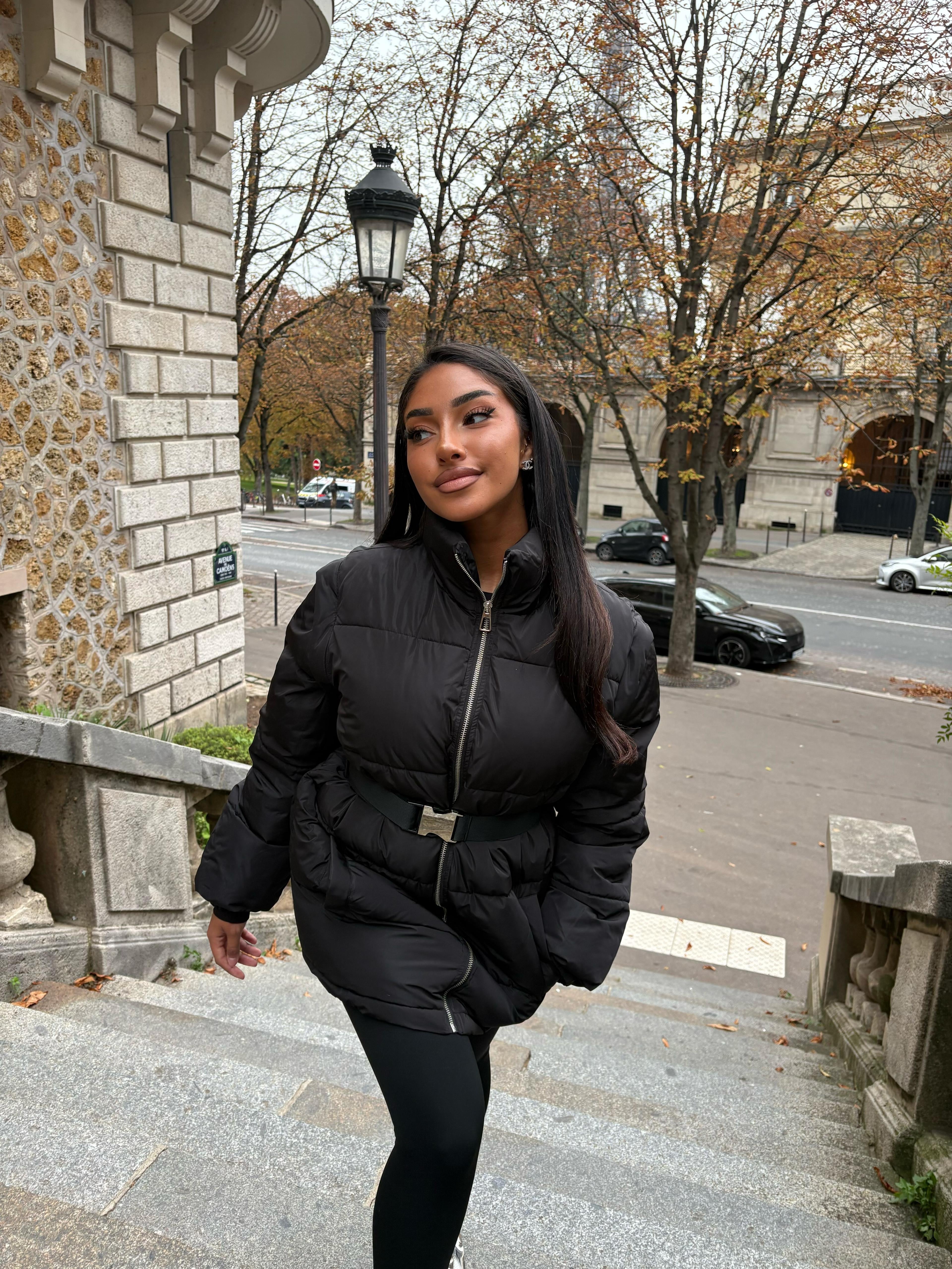 Doudoune Sofia avec ceinture