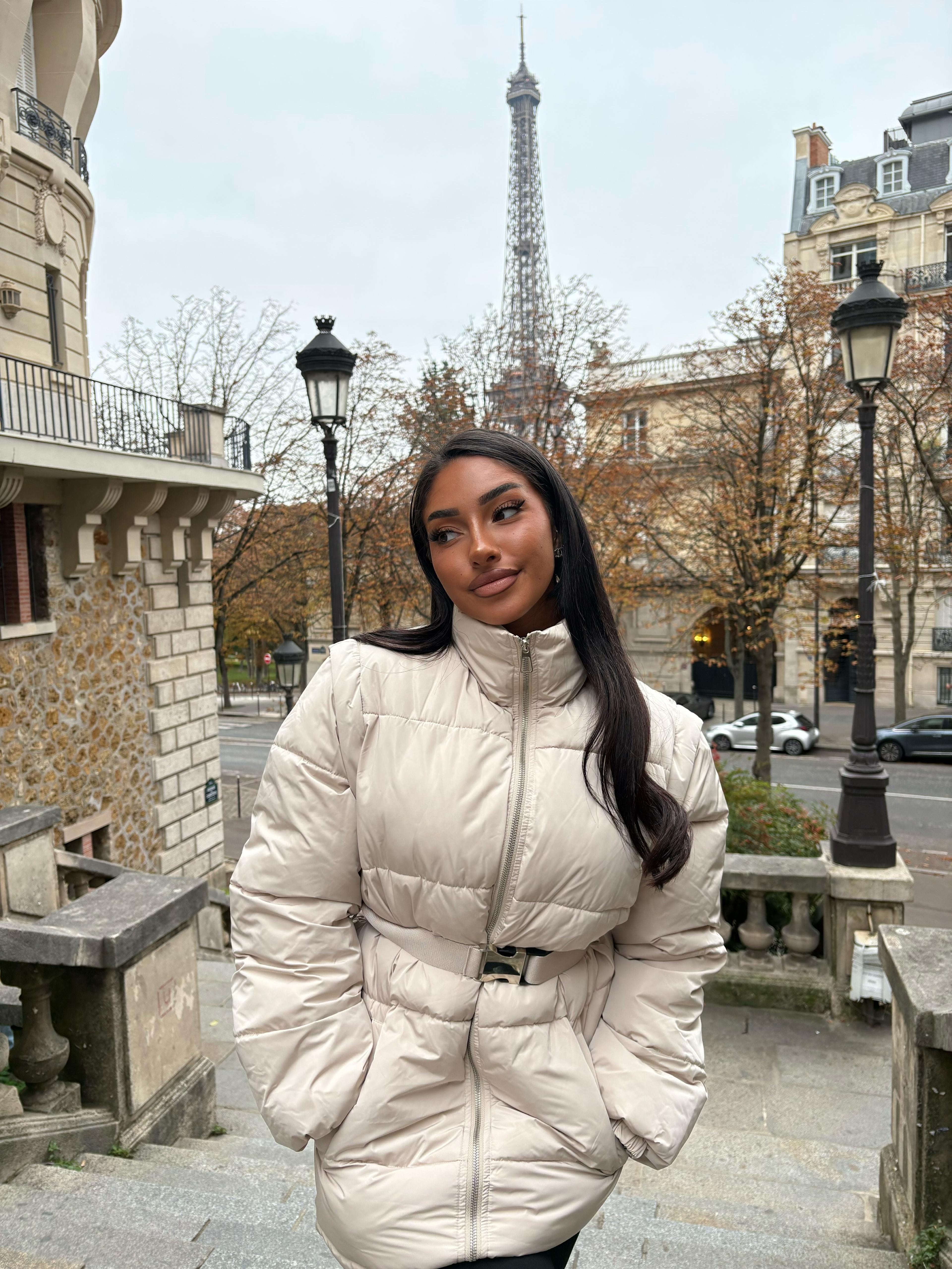Doudoune Sofia avec ceinture