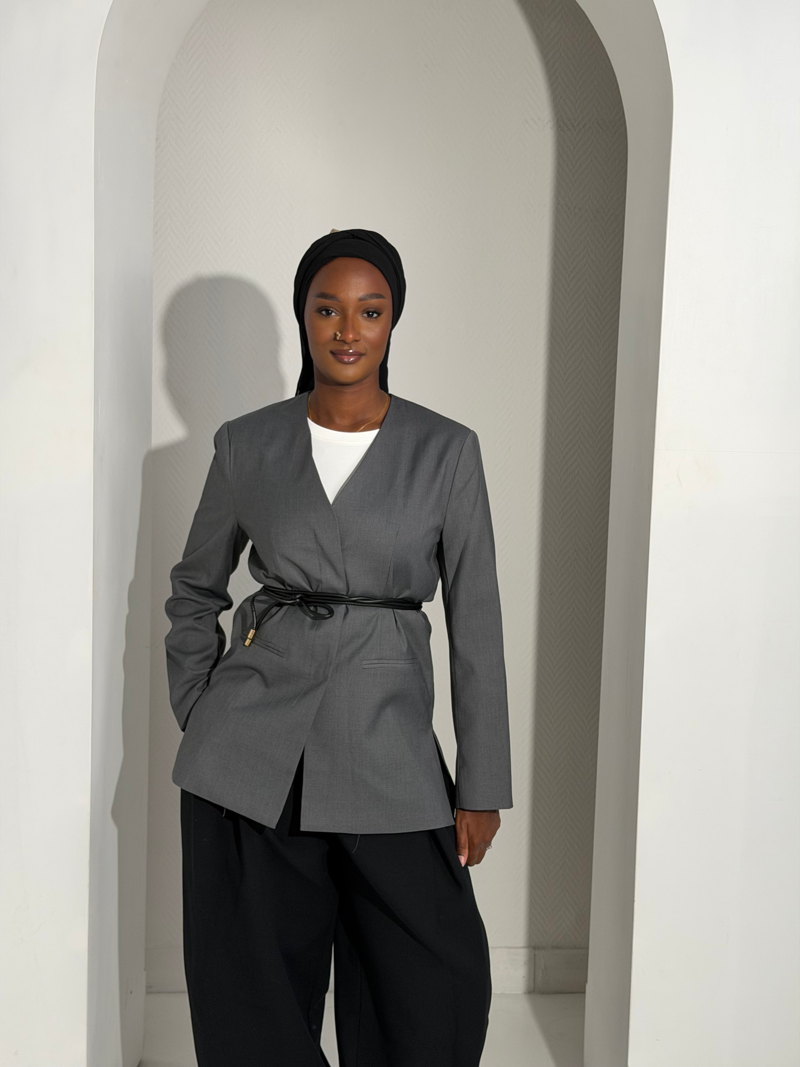 Blazer ceintré à la taille Kenza