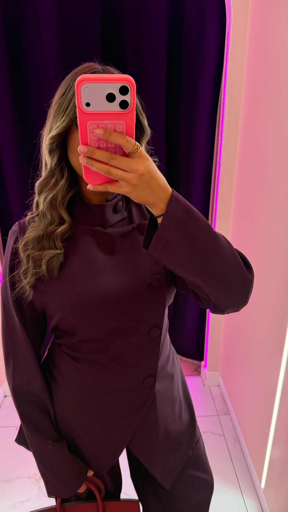 Magnifique ensemble prune