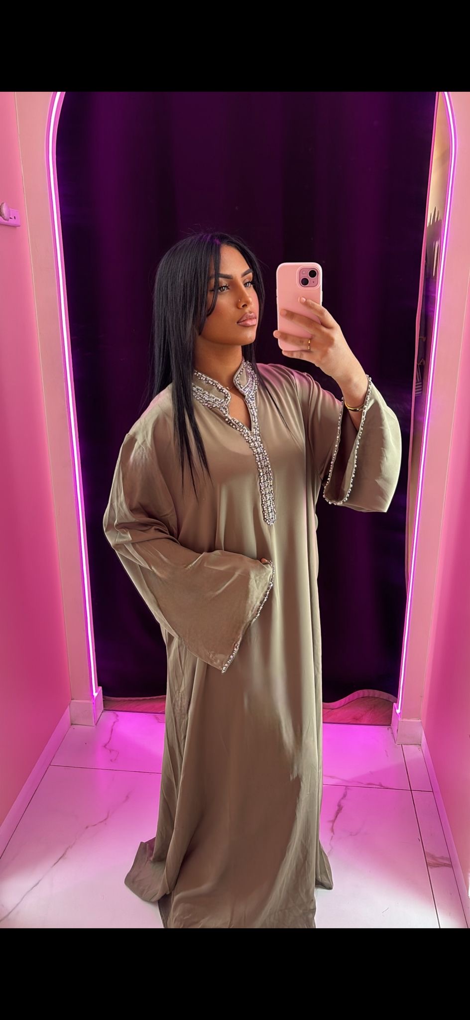 Abaya fairouz avec ceinture