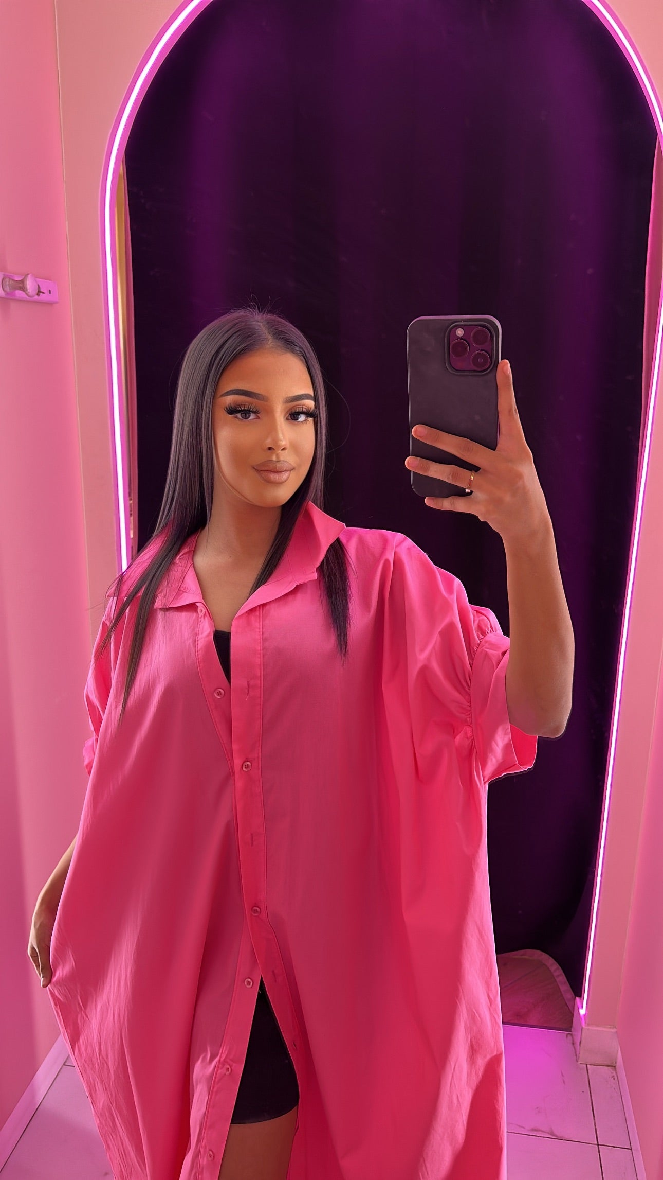 Robe chemise longue soum