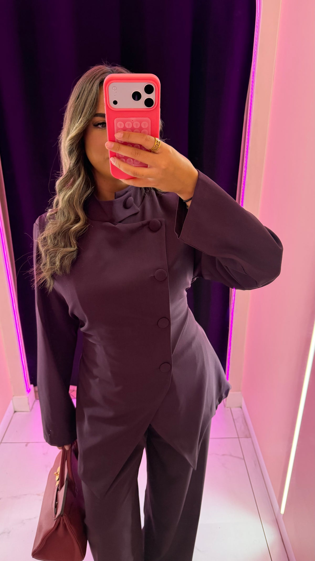 Magnifique ensemble prune