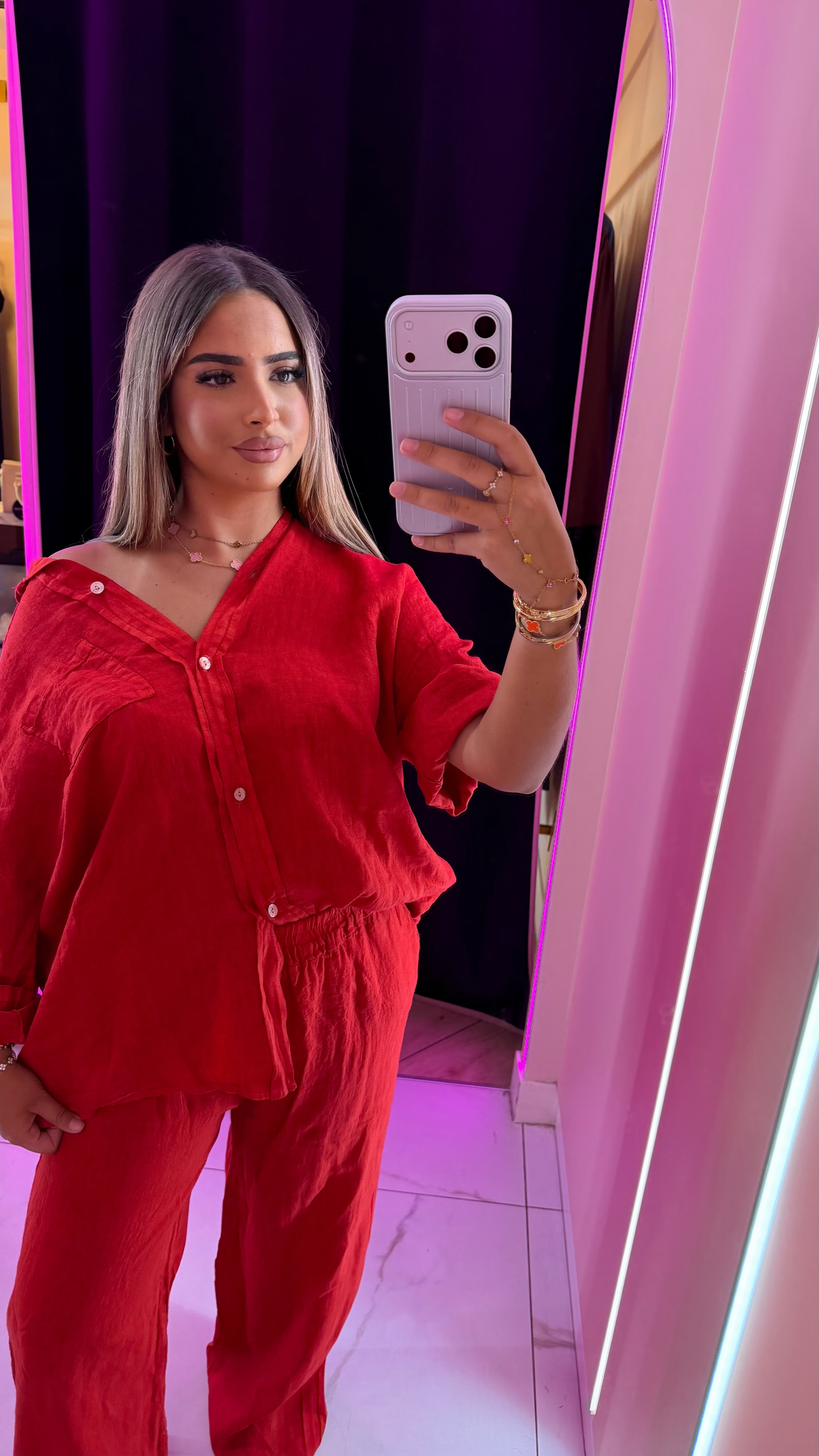 Ensemble véritable lin