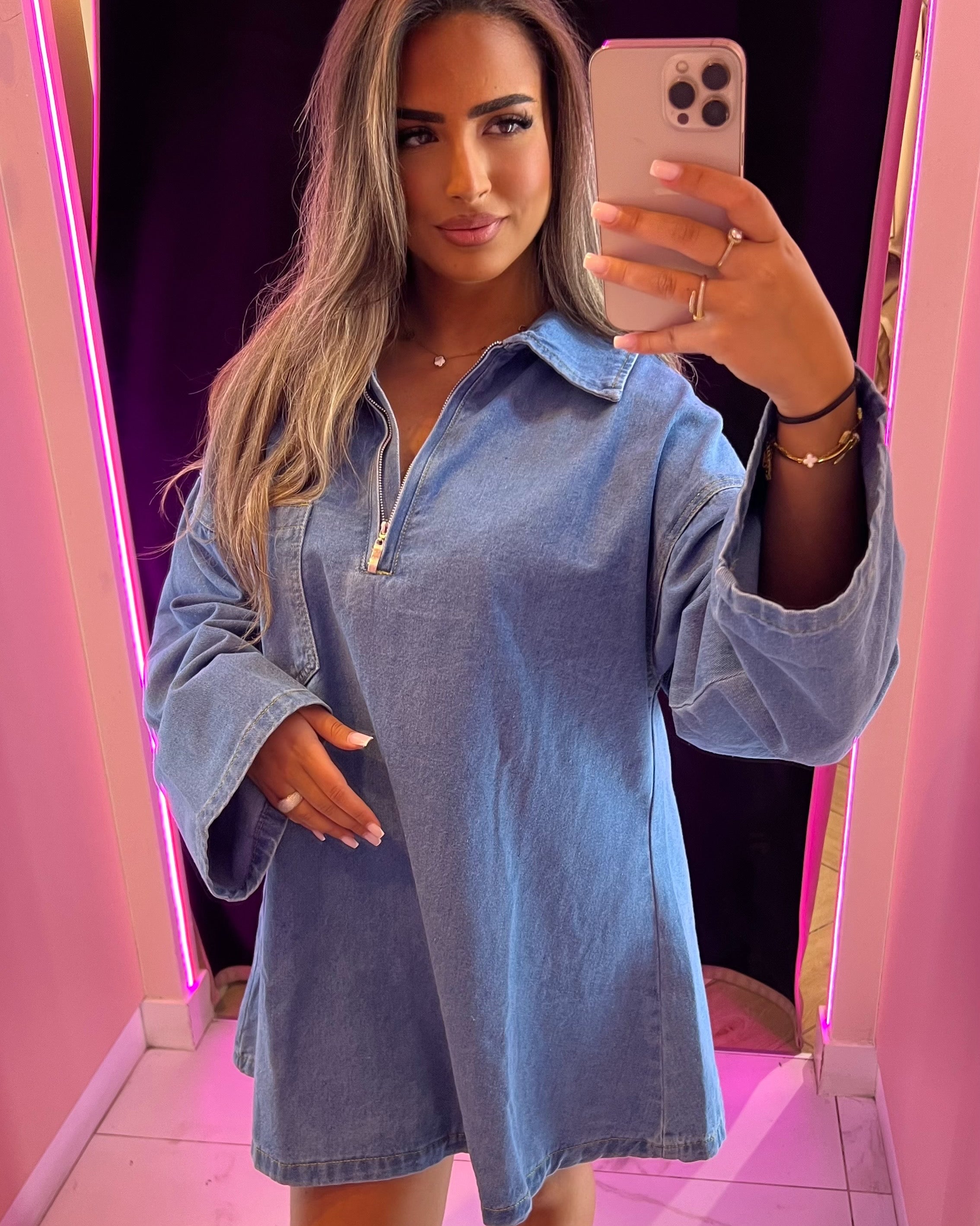 Robe en jean wass