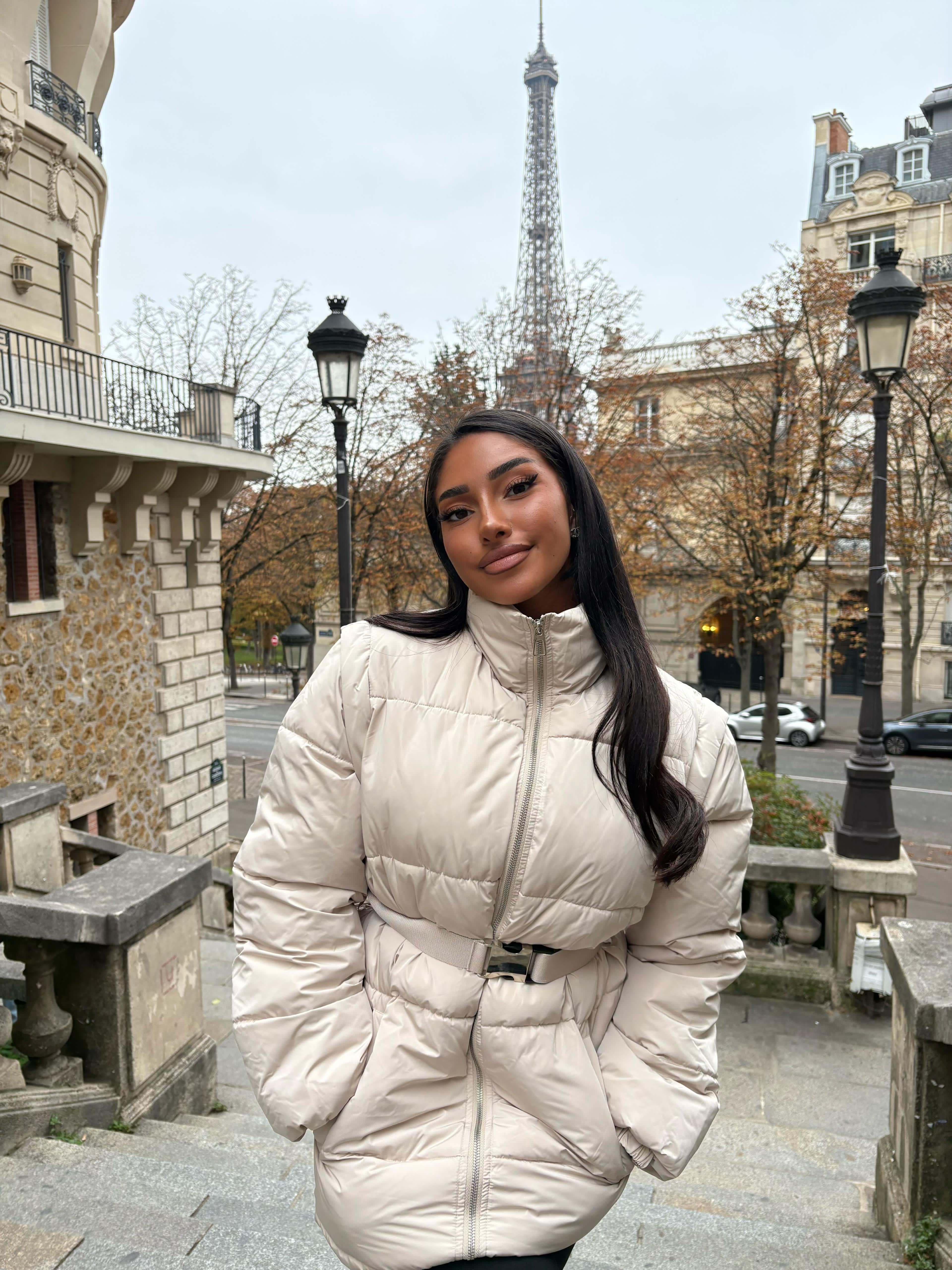 Doudoune Sofia avec ceinture