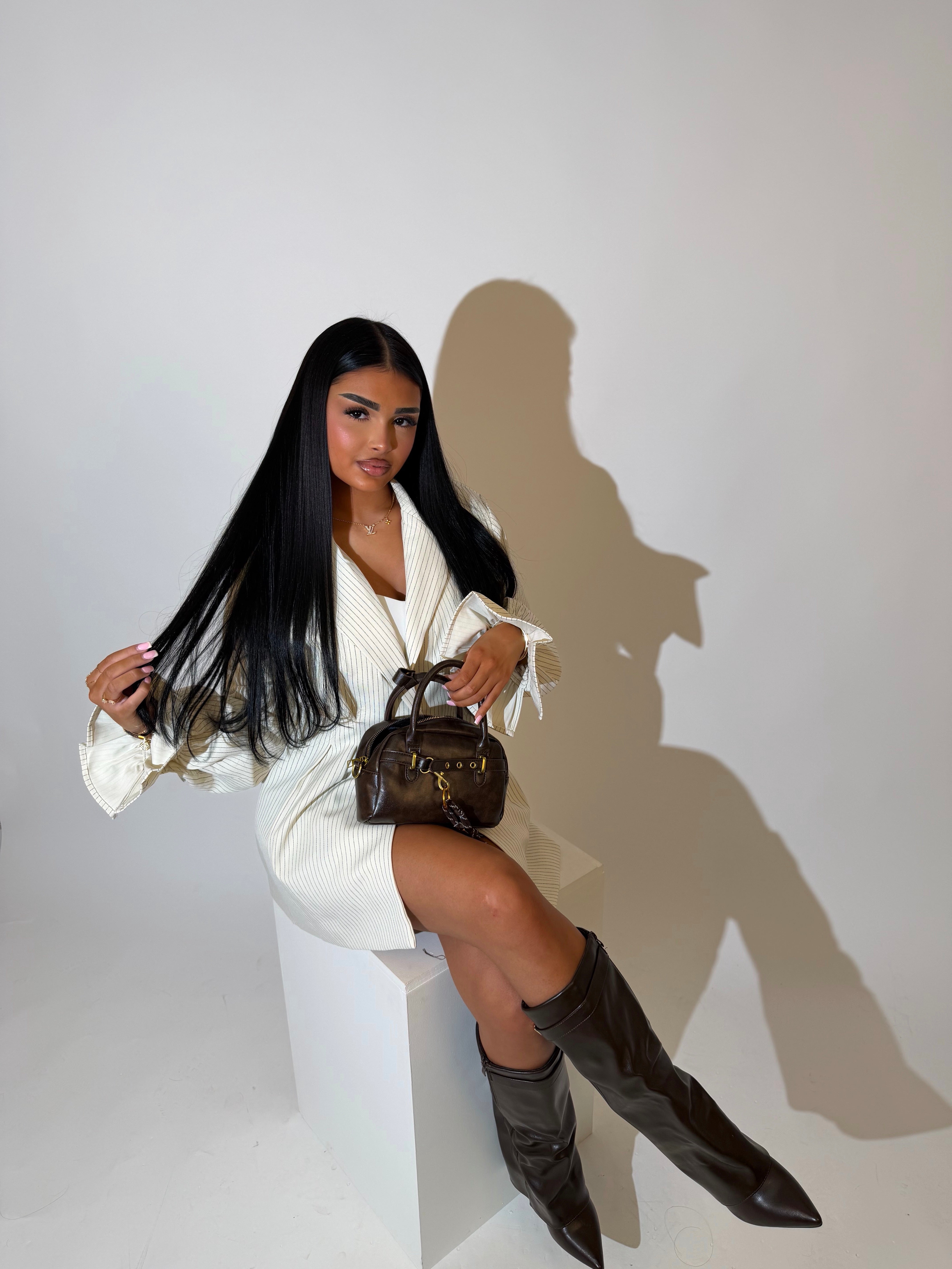 Blazer robe rayure Classy