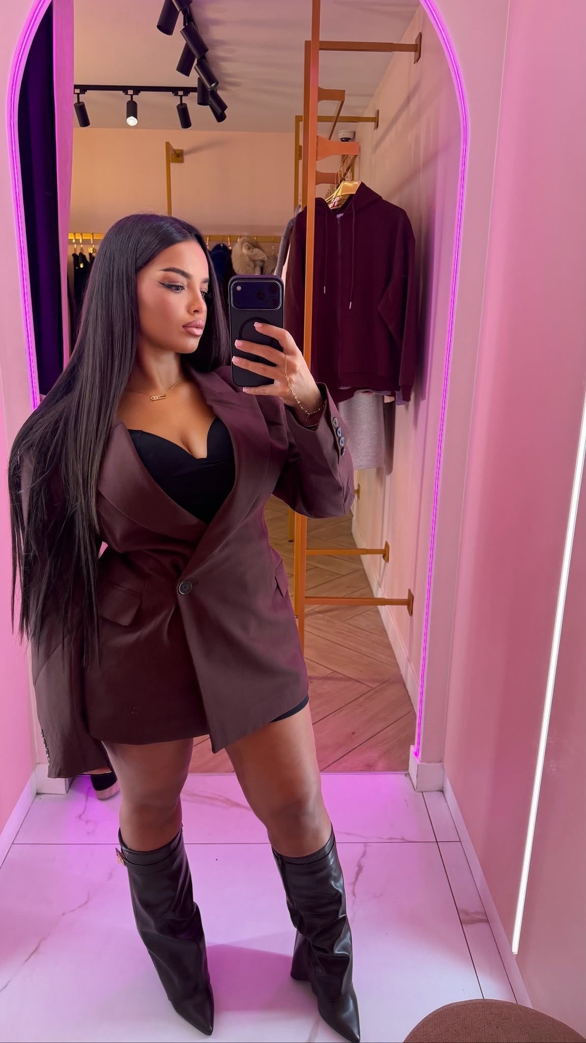 blazer ceintré bordeaux