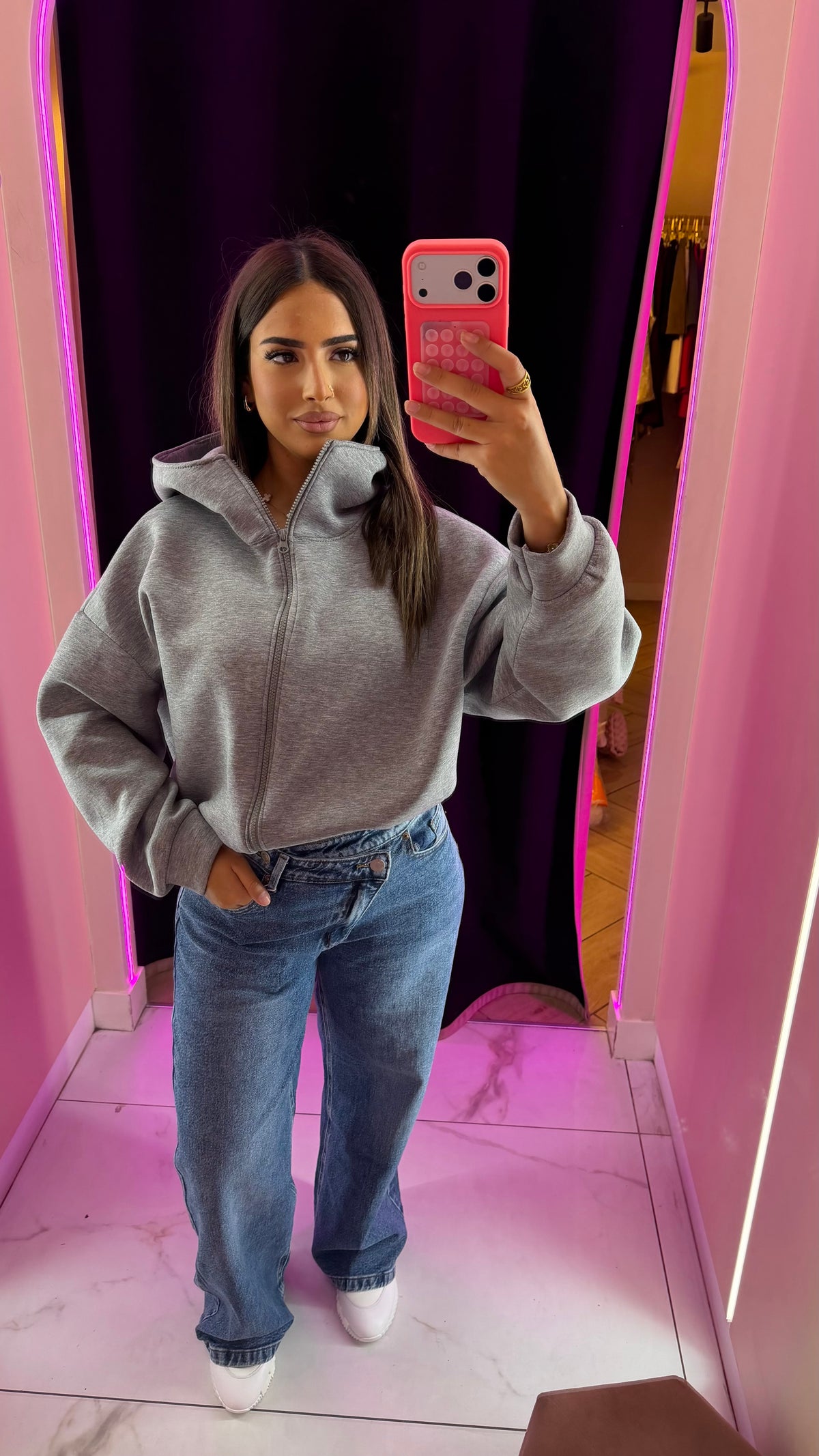 veste à zip capuche