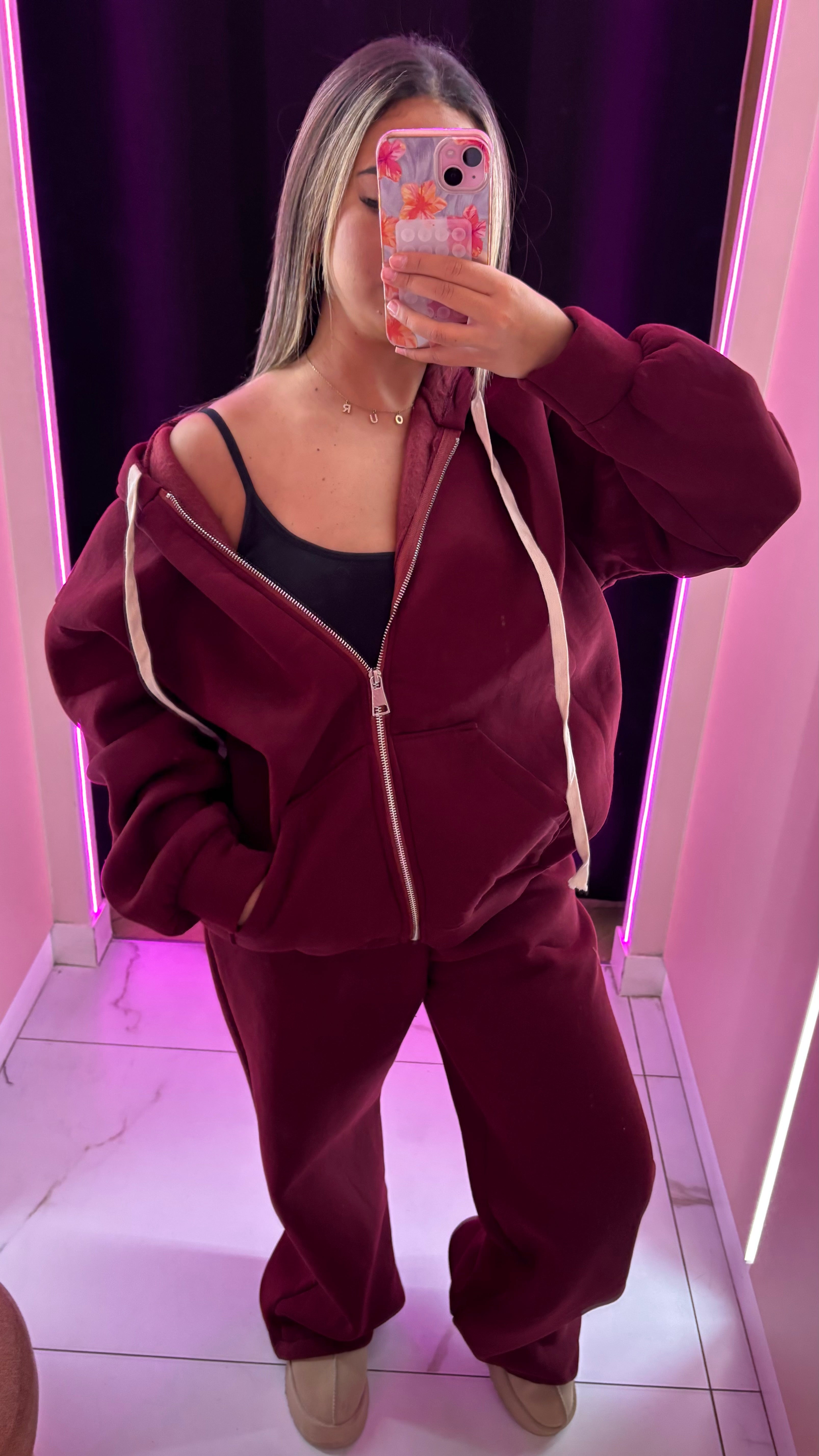 Ensemble jogging oversize